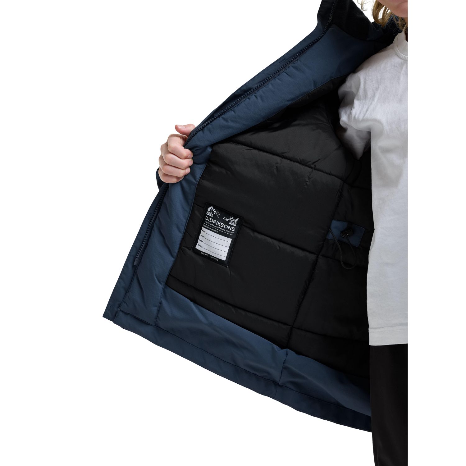 Didriksons Sylvin, parka, júnior, azul