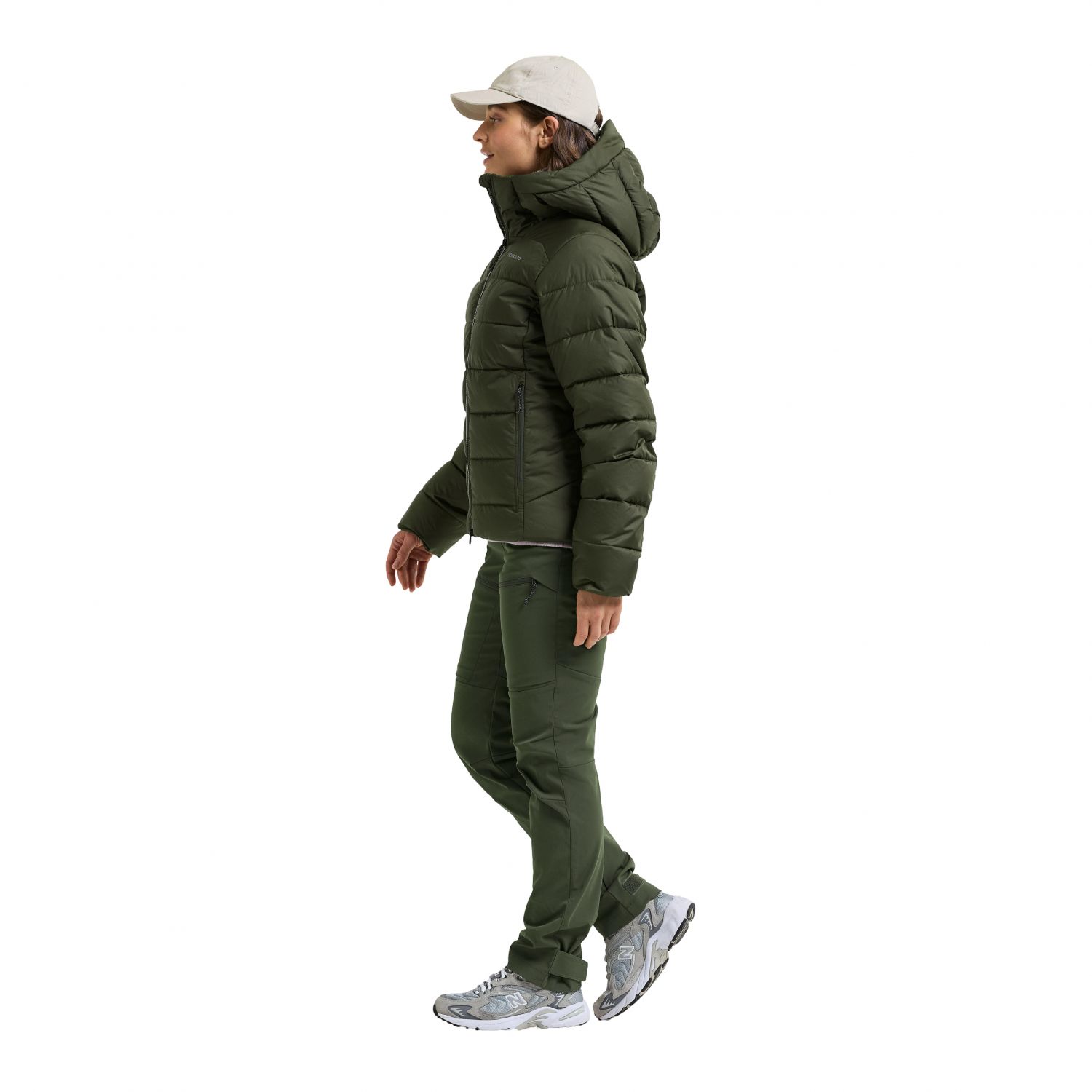 Didriksons Tejla 2, veste d'hiver, femme, vert foncé