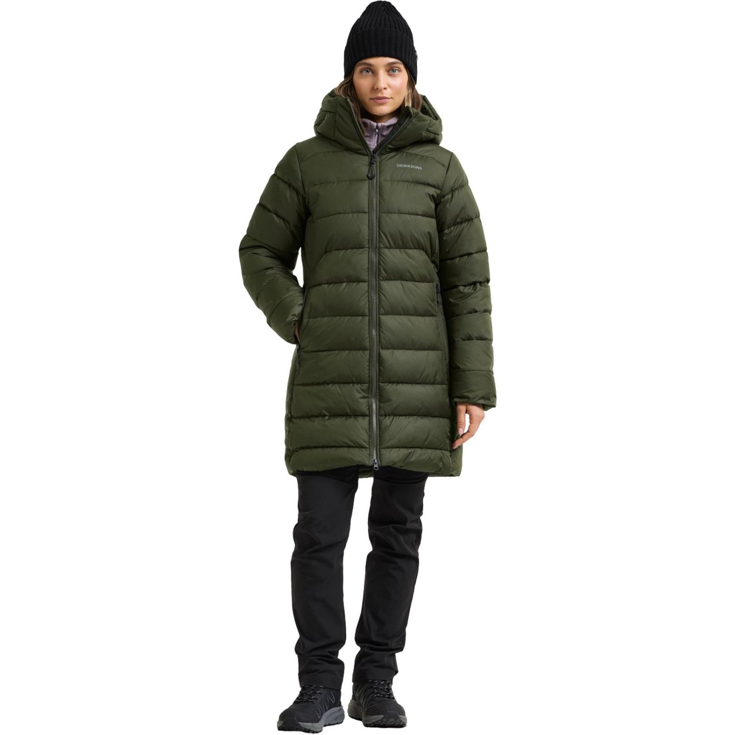 Didriksons Tejla, parka, dame, mørkegrøn