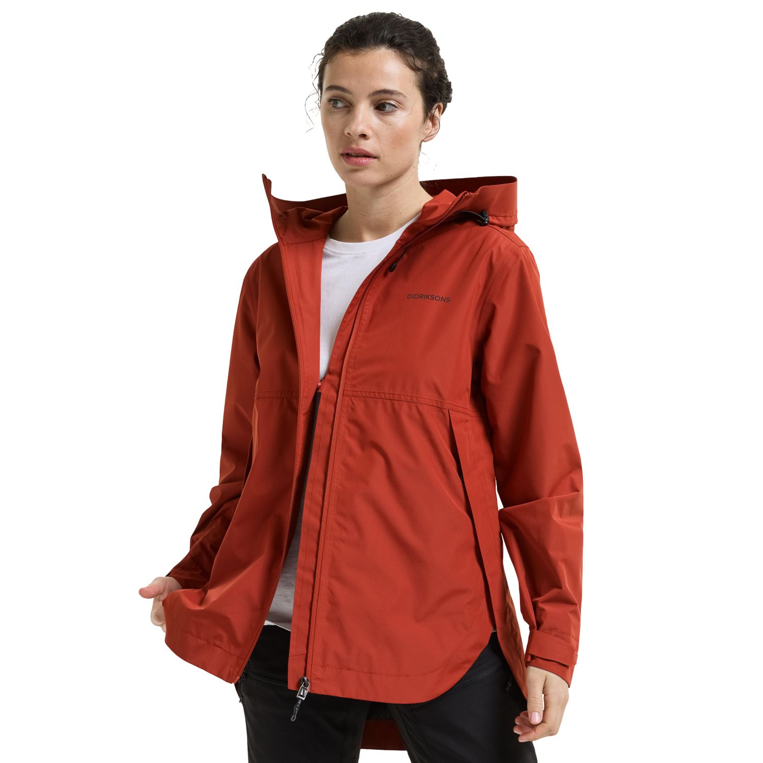 Didriksons Tilde 4, jaqueta de chuva, feminino, ferrugem