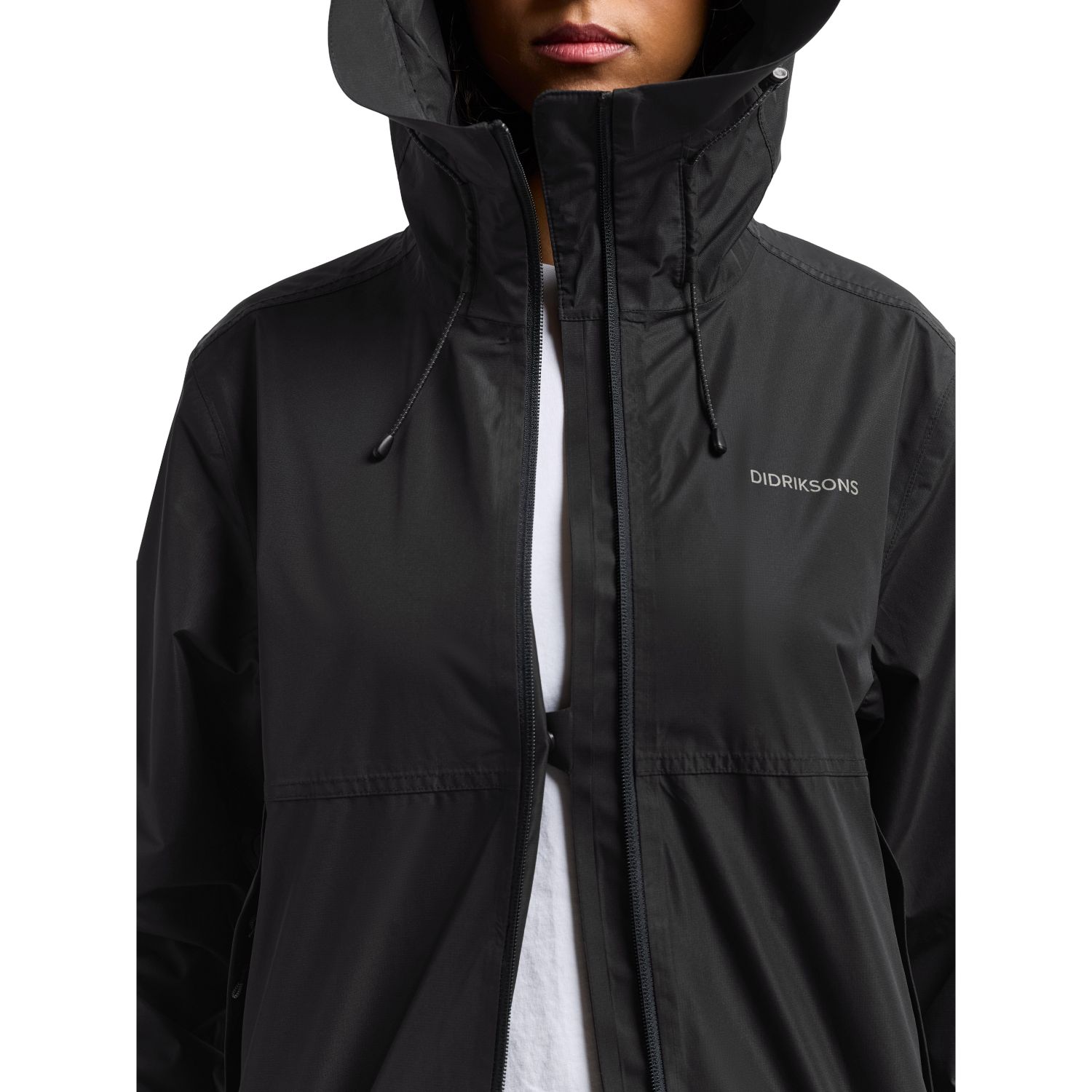 Didriksons Tilde 4, jaqueta de chuva, feminino, preto