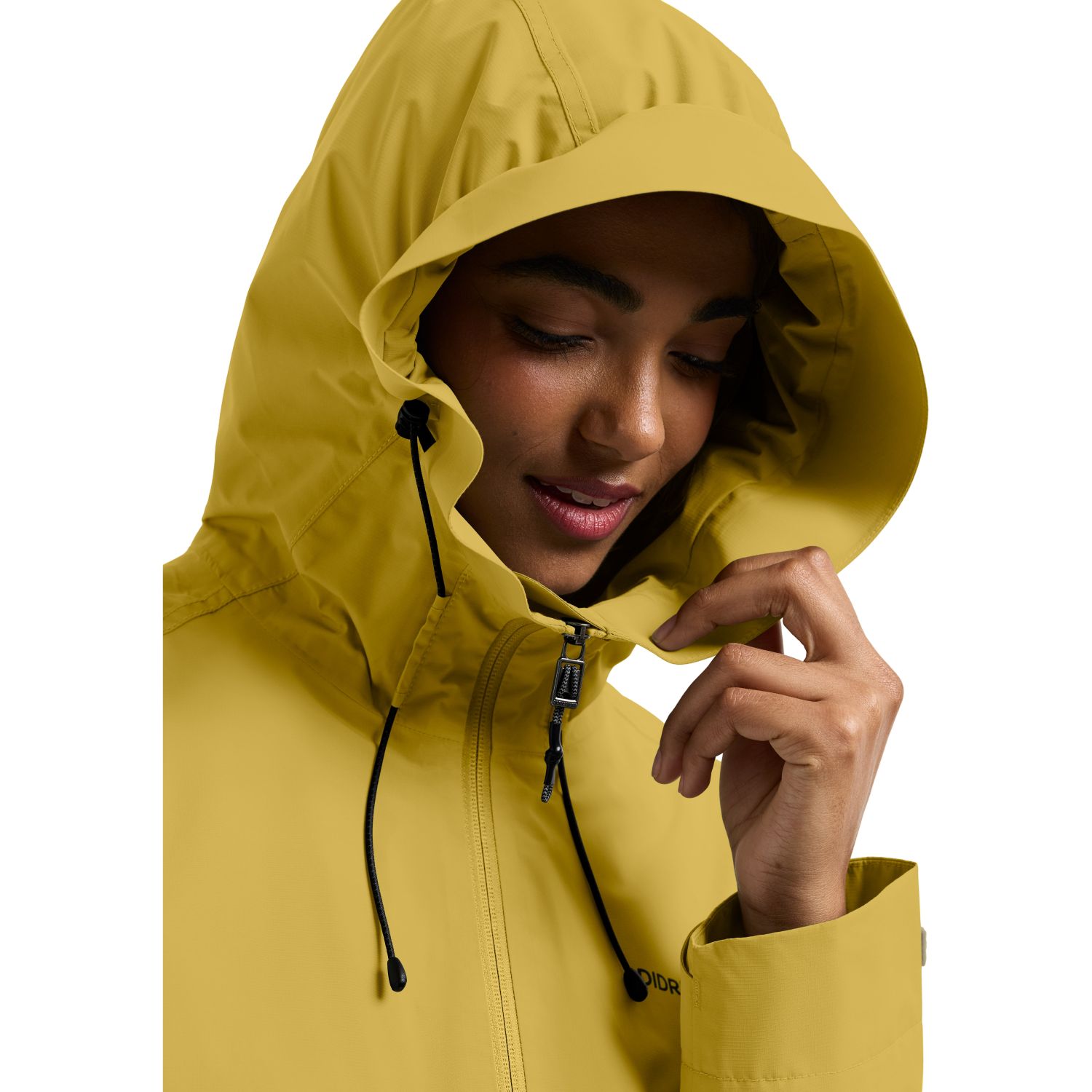 Didriksons Tilde, chaqueta impermeable, mujer, yellow pollen