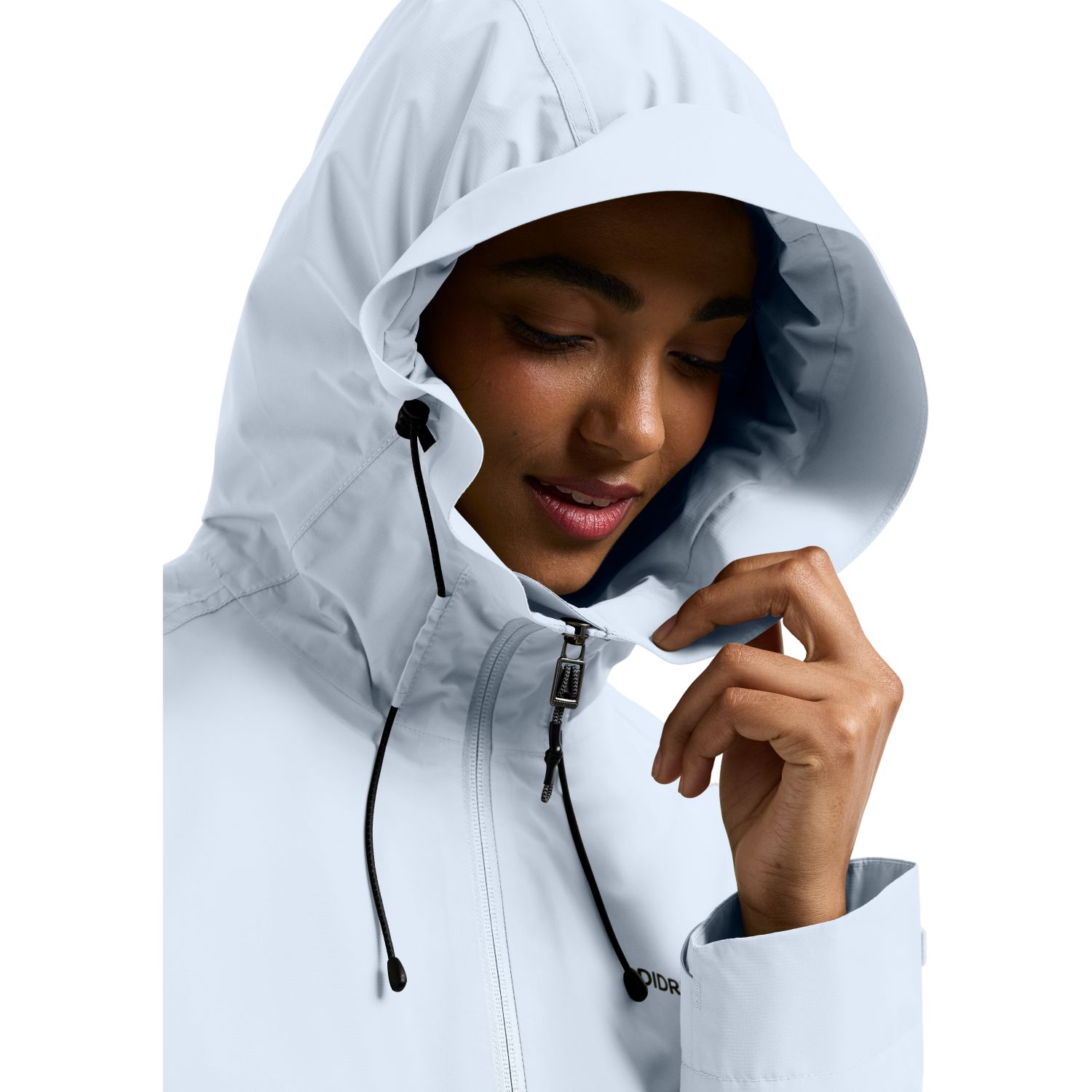 Didriksons Tilde, rain jacket, women, ice blue