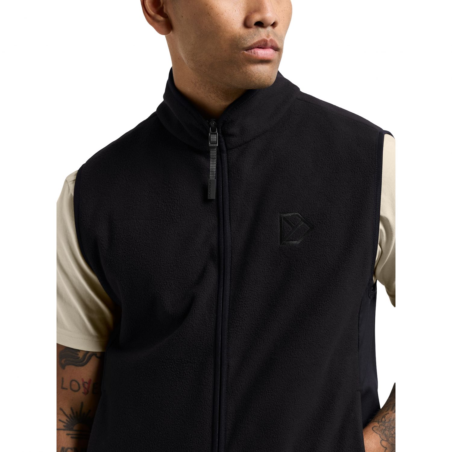 Didriksons Tino, gilet polaire, homme, noir