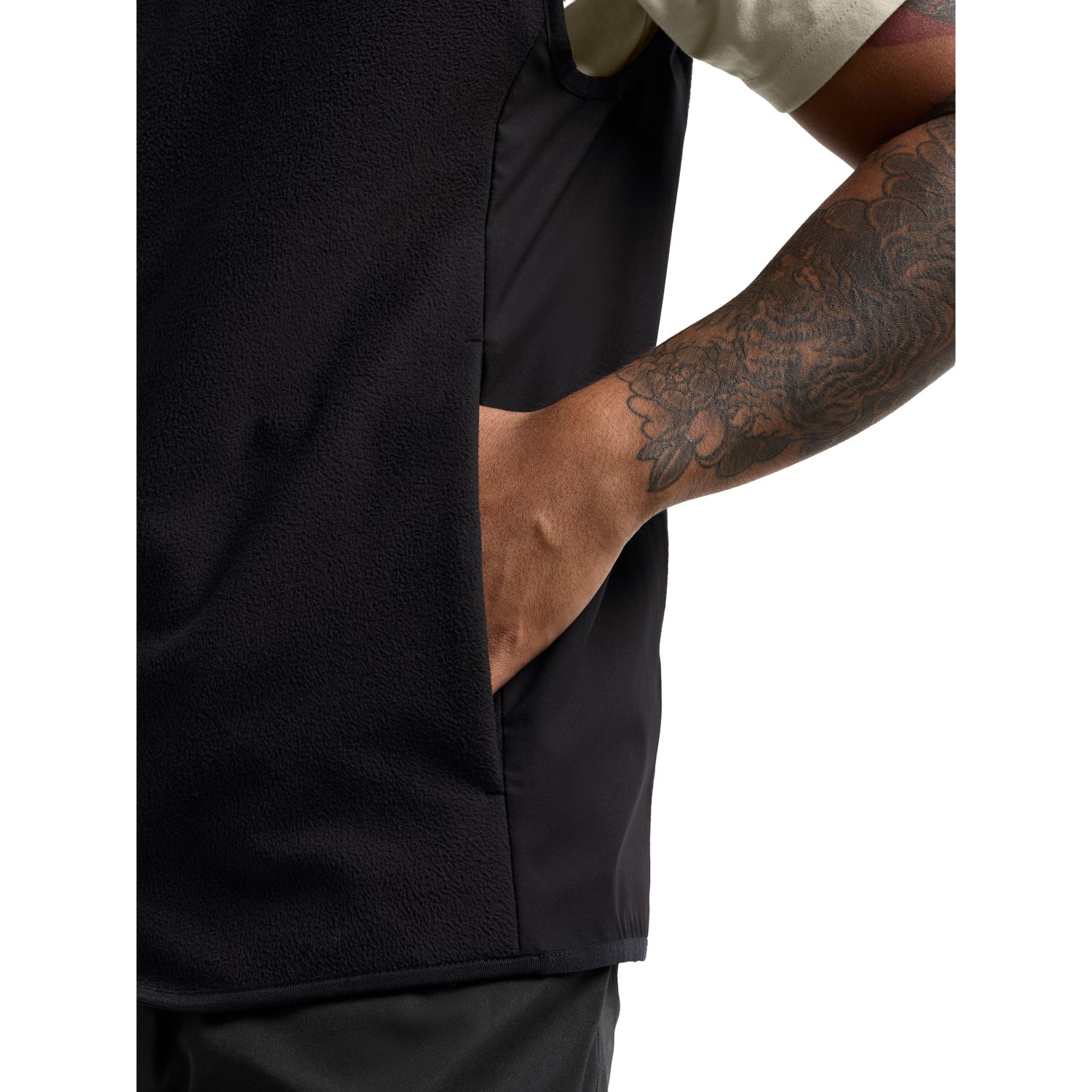 Didriksons Tino, gilet polaire, homme, noir