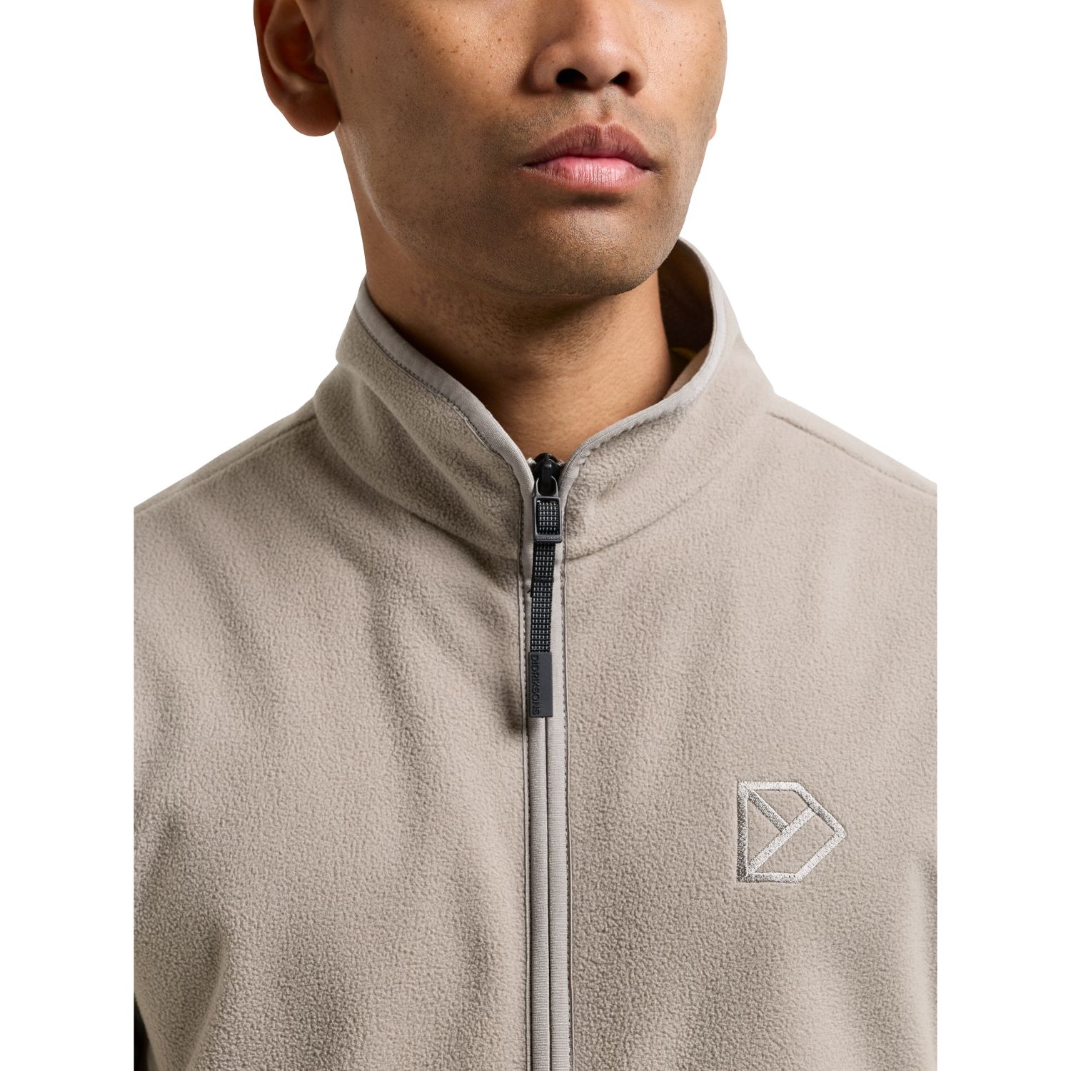 Didriksons Tino, vestă fleece, bărbați, maro cenușă
