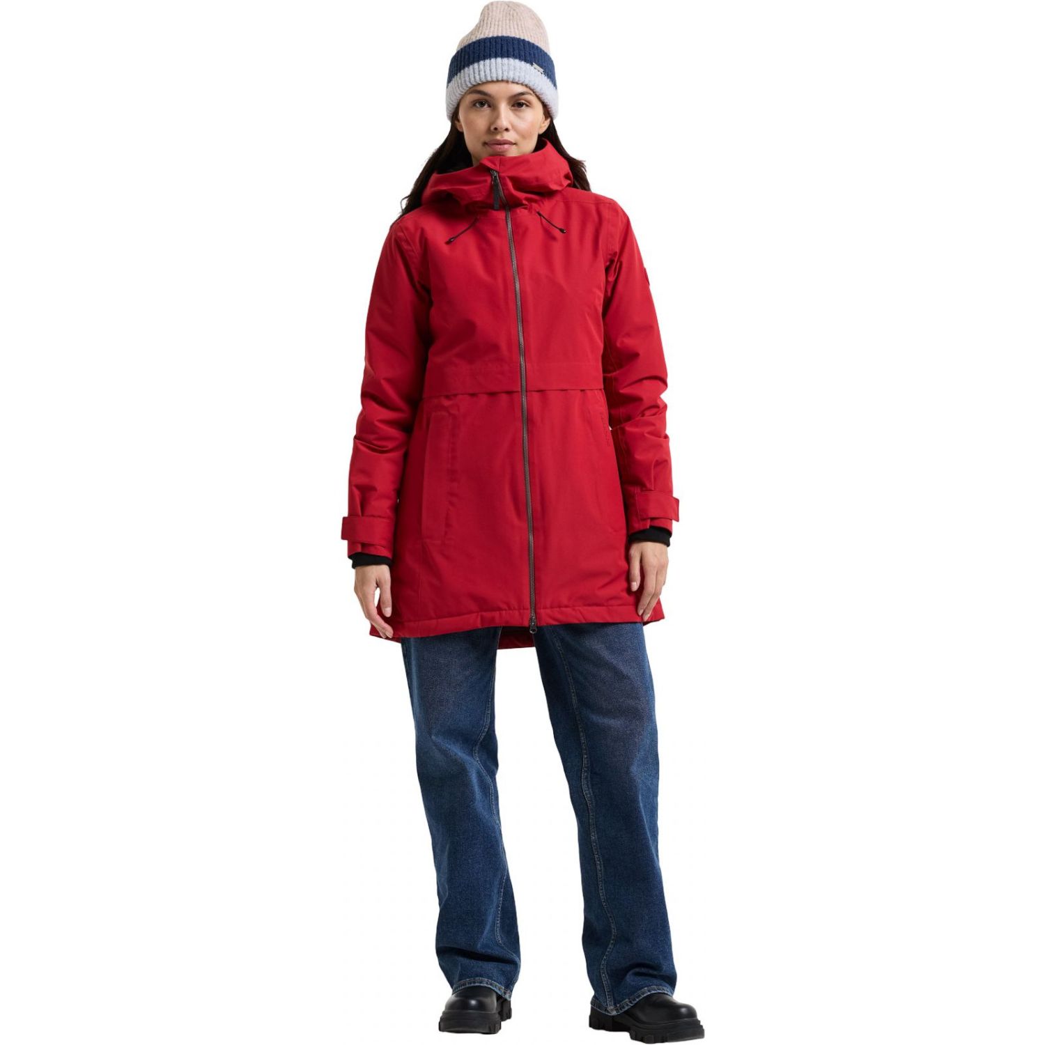Didriksons Tiril, parka, dame, dark red