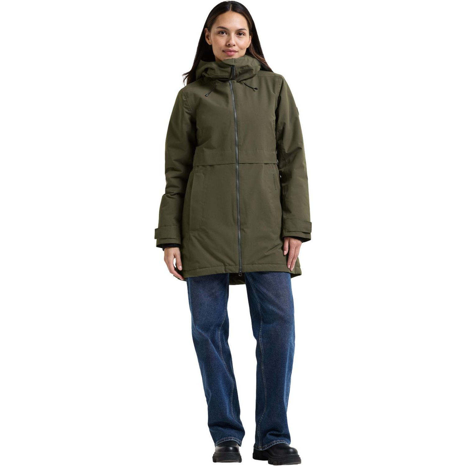 Didriksons Tiril, parka, dame, mørkegrøn
