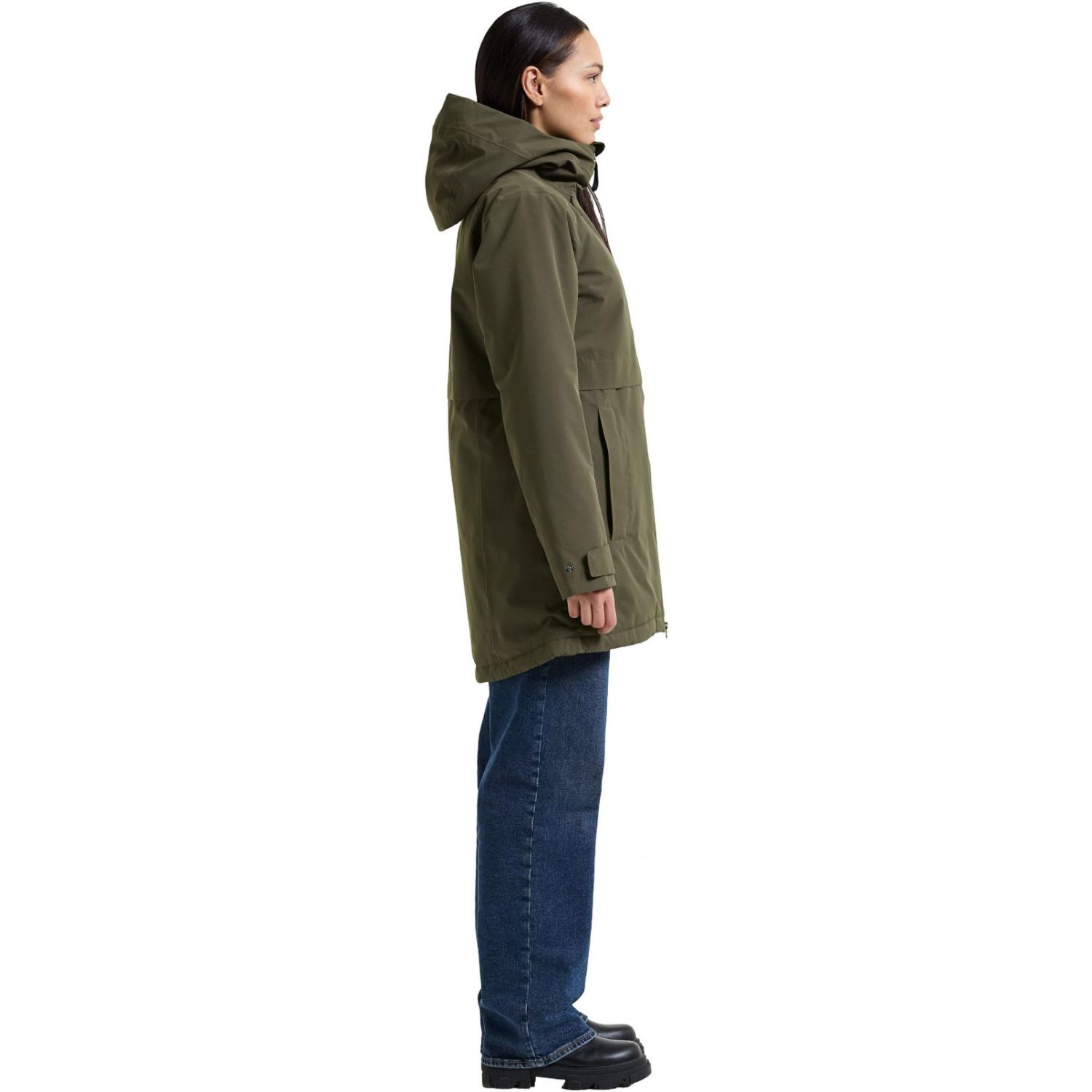 Didriksons Tiril, parka, dame, mørkegrøn