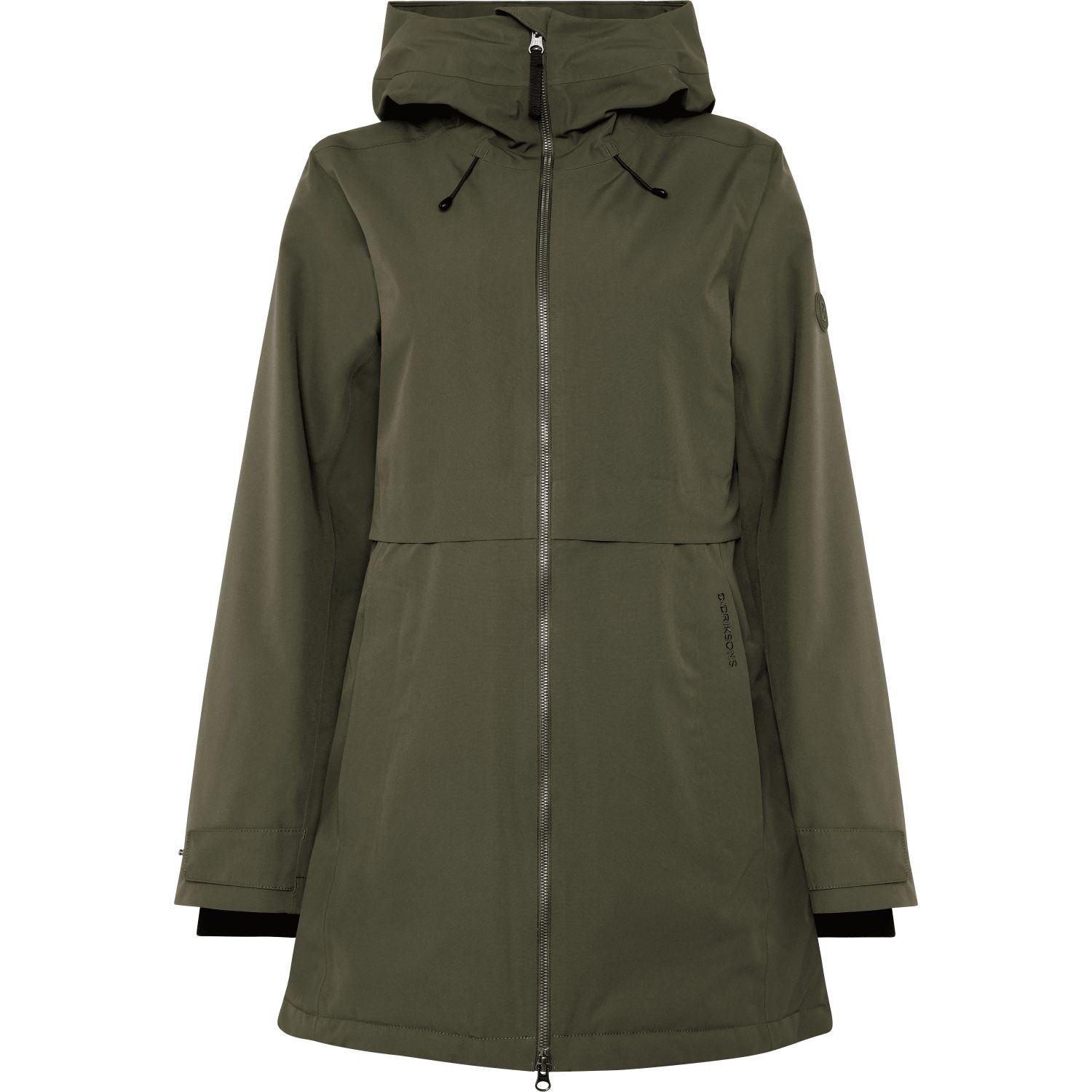Didriksons Tiril, parka, dames, donkergroen