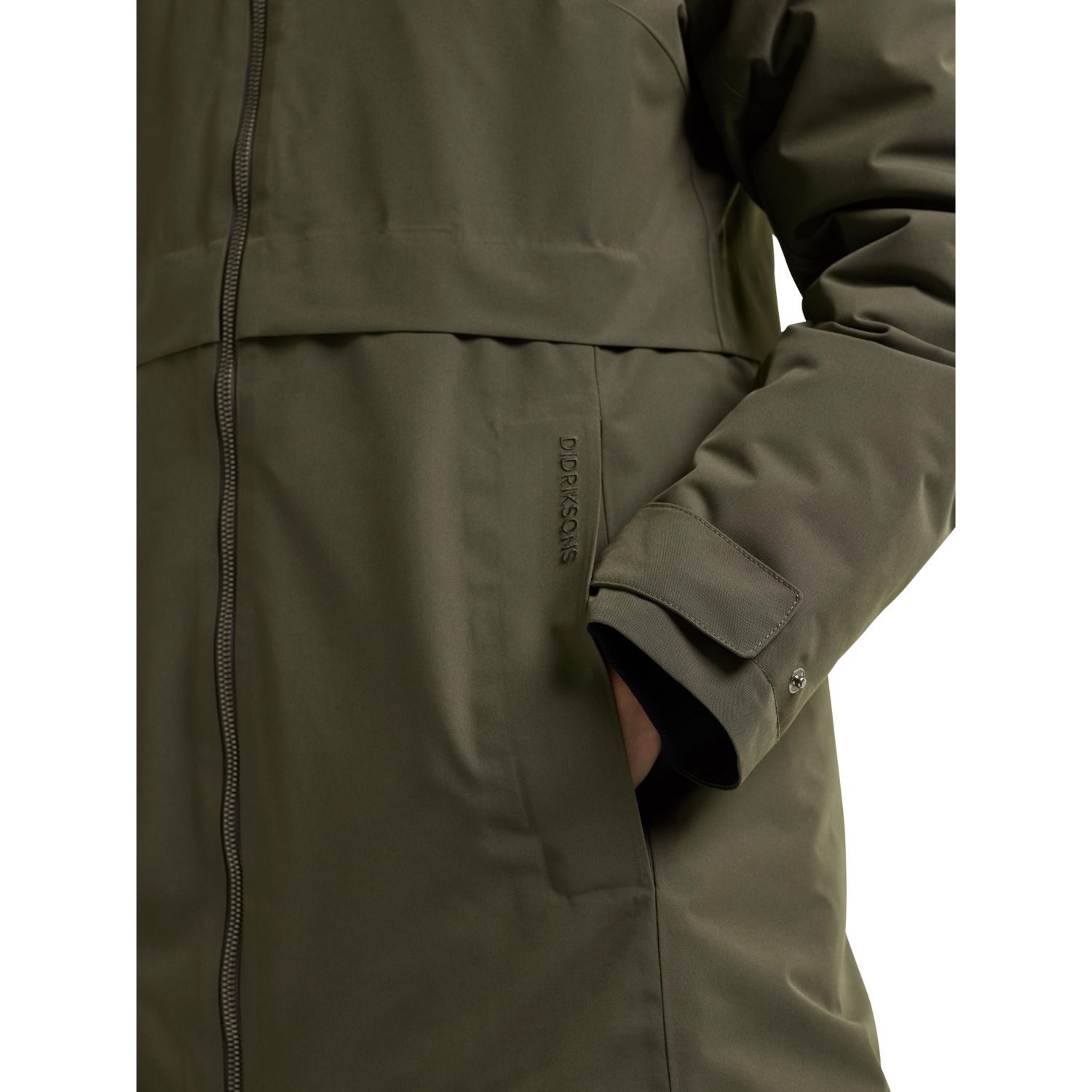 Didriksons Tiril, parka, dames, donkergroen