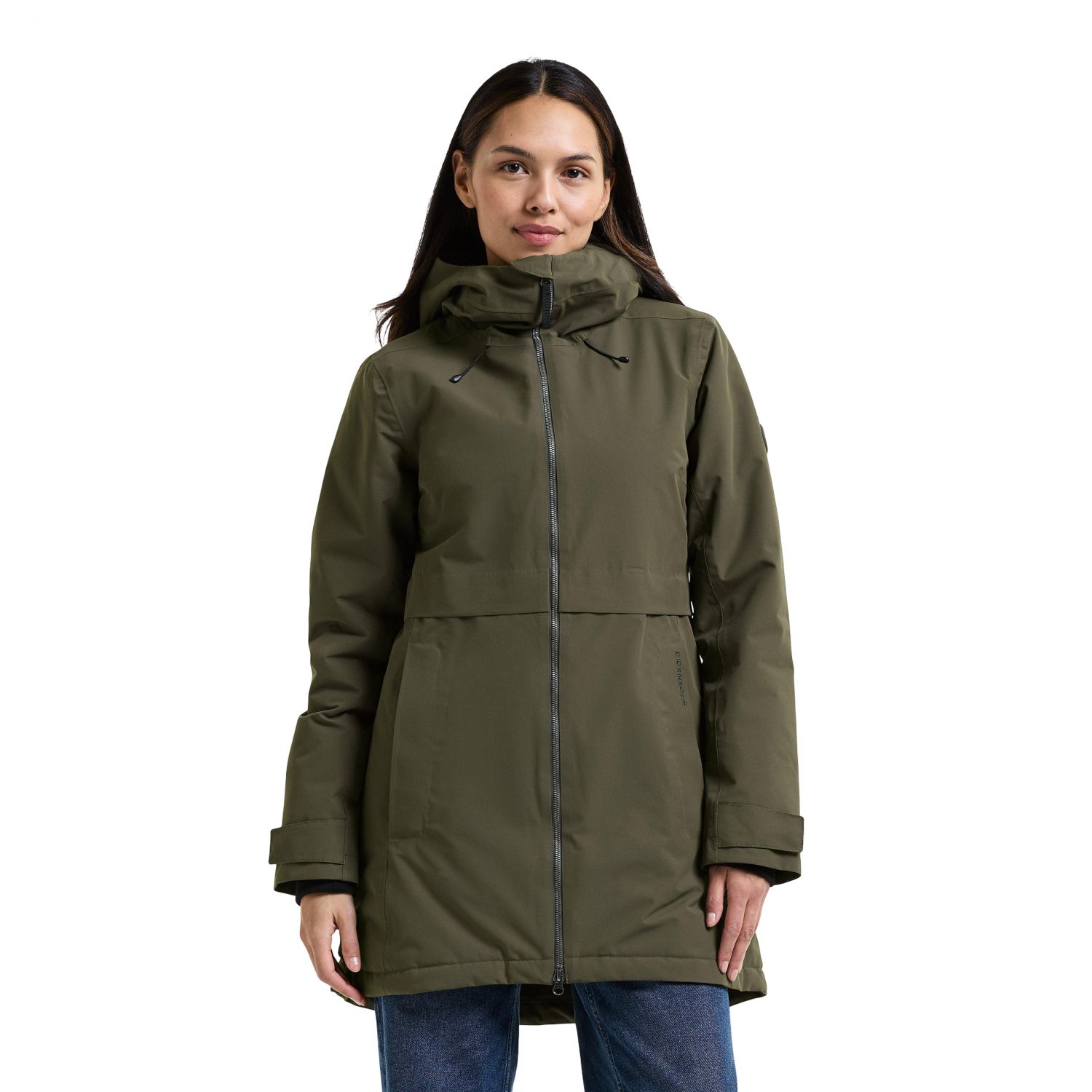 Didriksons Tiril, parka, dames, donkergroen