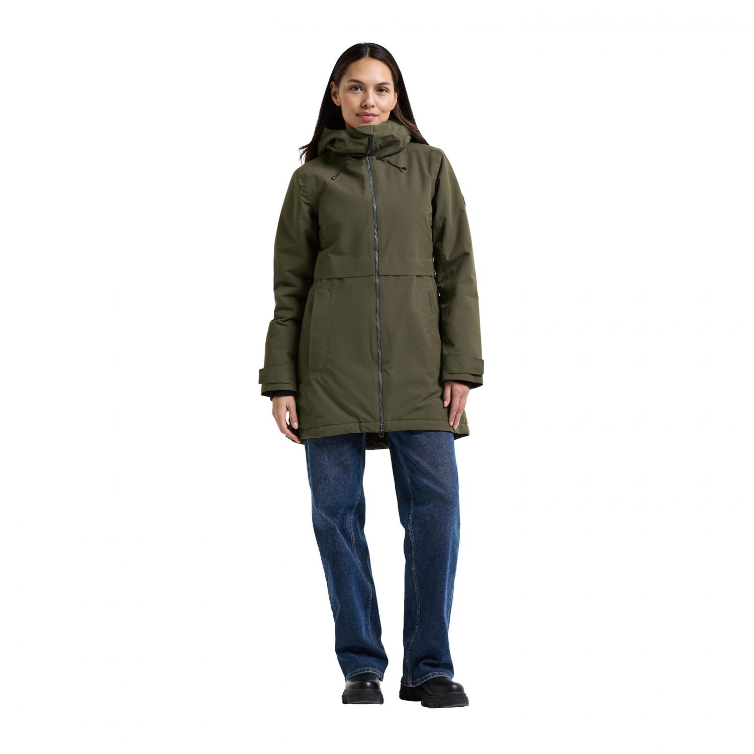 Didriksons Tiril, parka, dames, donkergroen