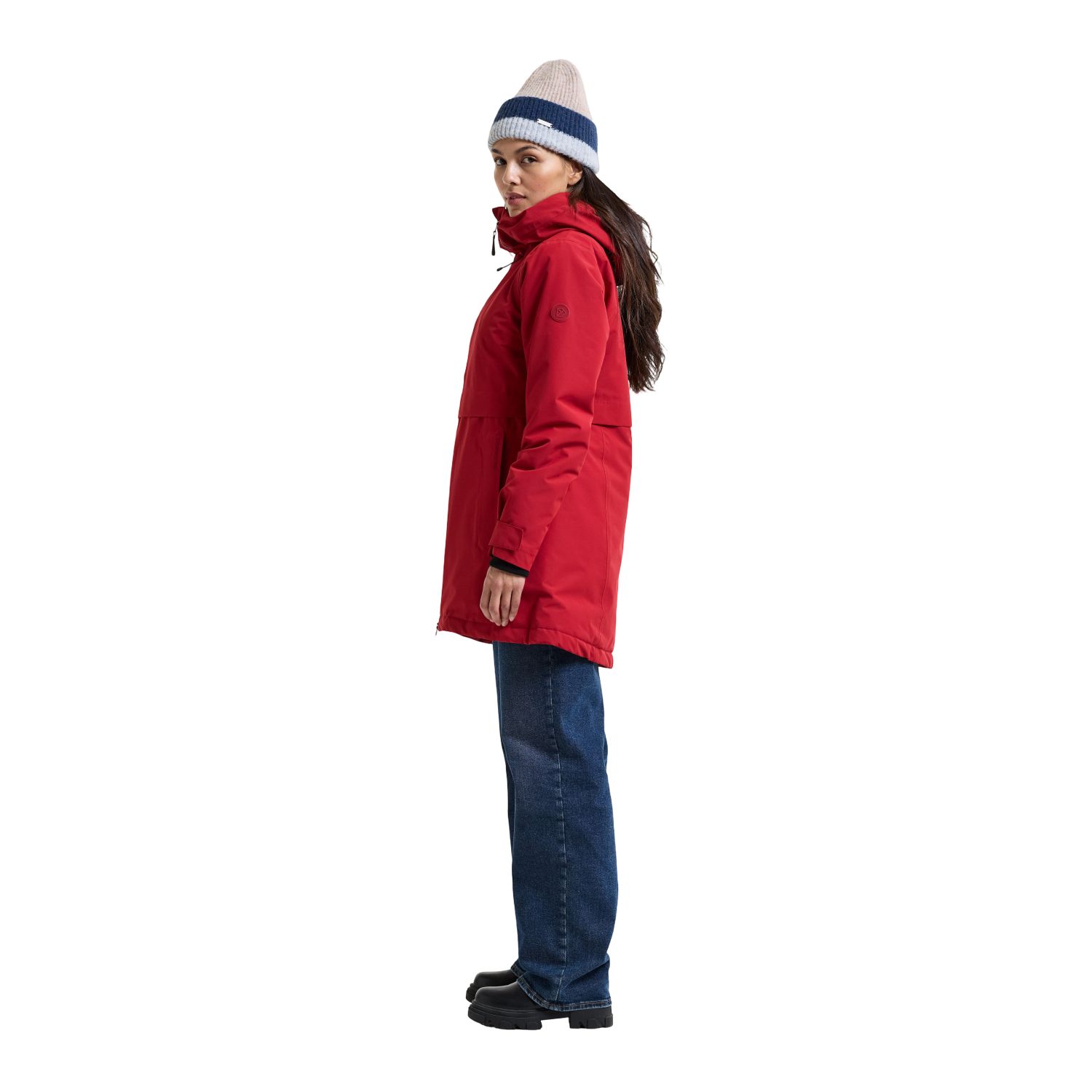 Didriksons Tiril, parka, dames, donkerrood