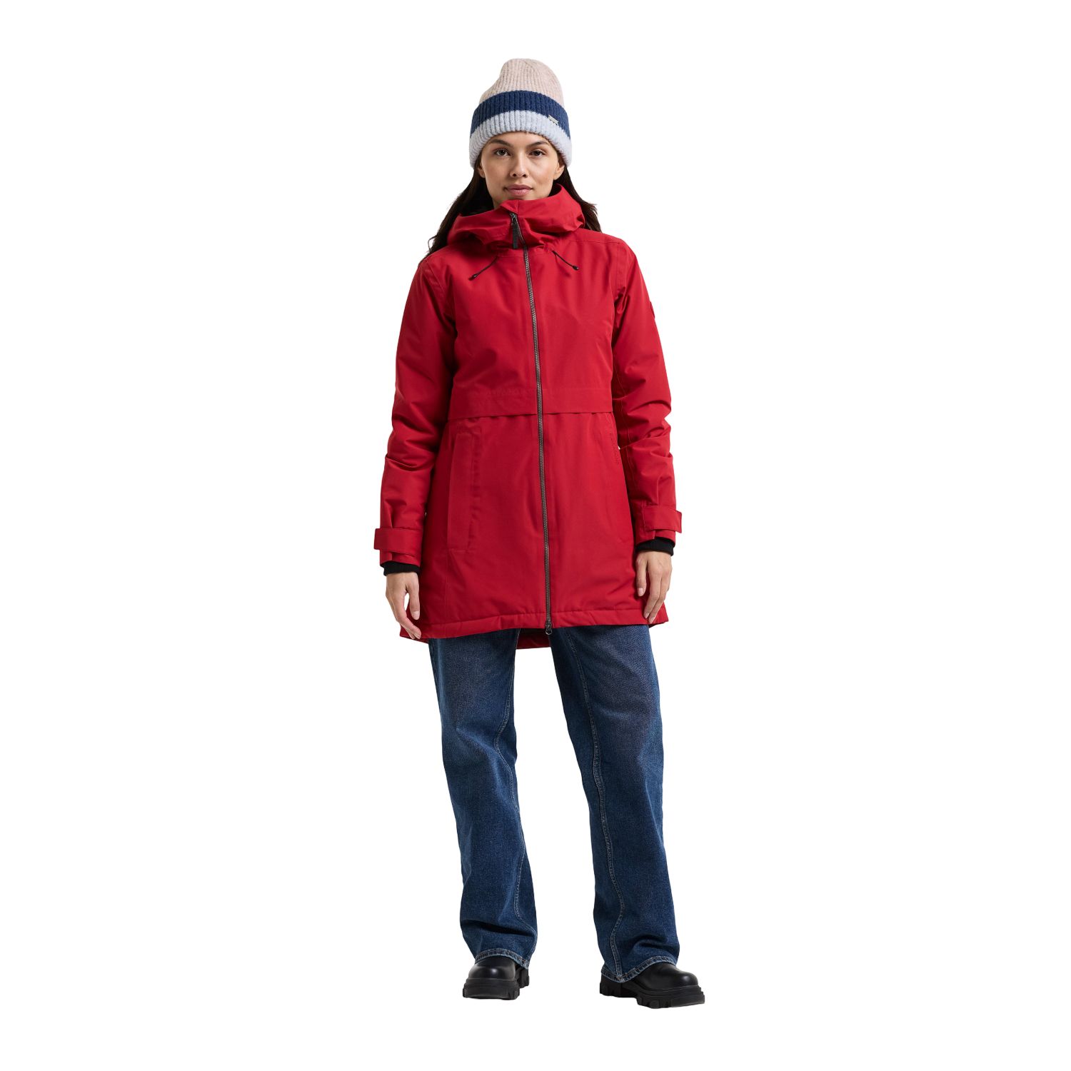 Didriksons Tiril, parka, donna, rosso scuro