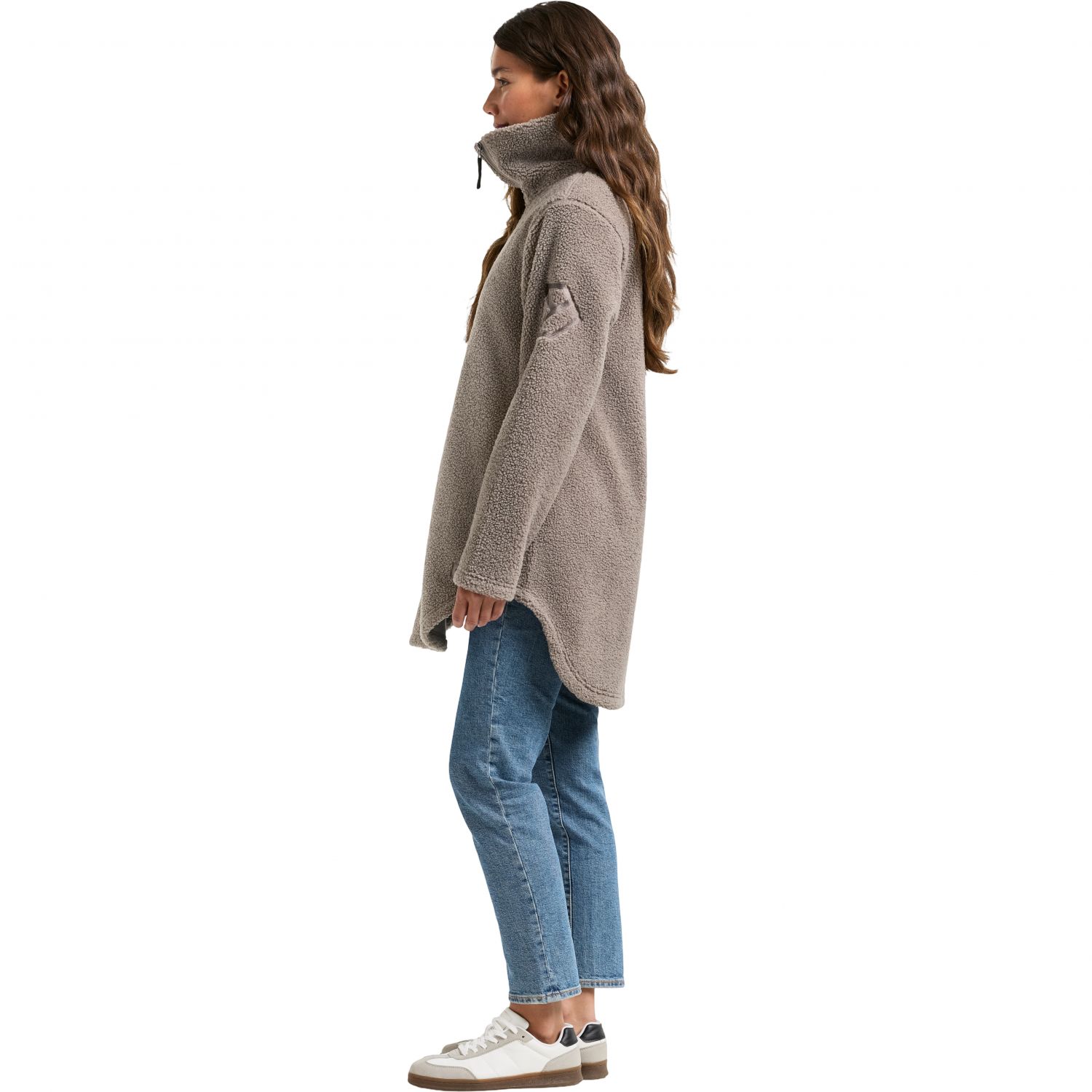 Didriksons Umi, abrigo polar, mujer, ash brown