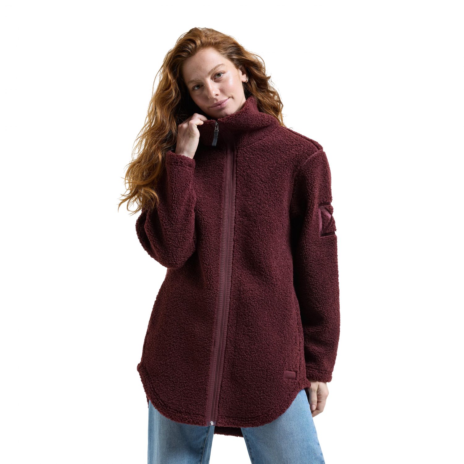 Didriksons Umi FZ 4, fleece bunda, dámska, old rust