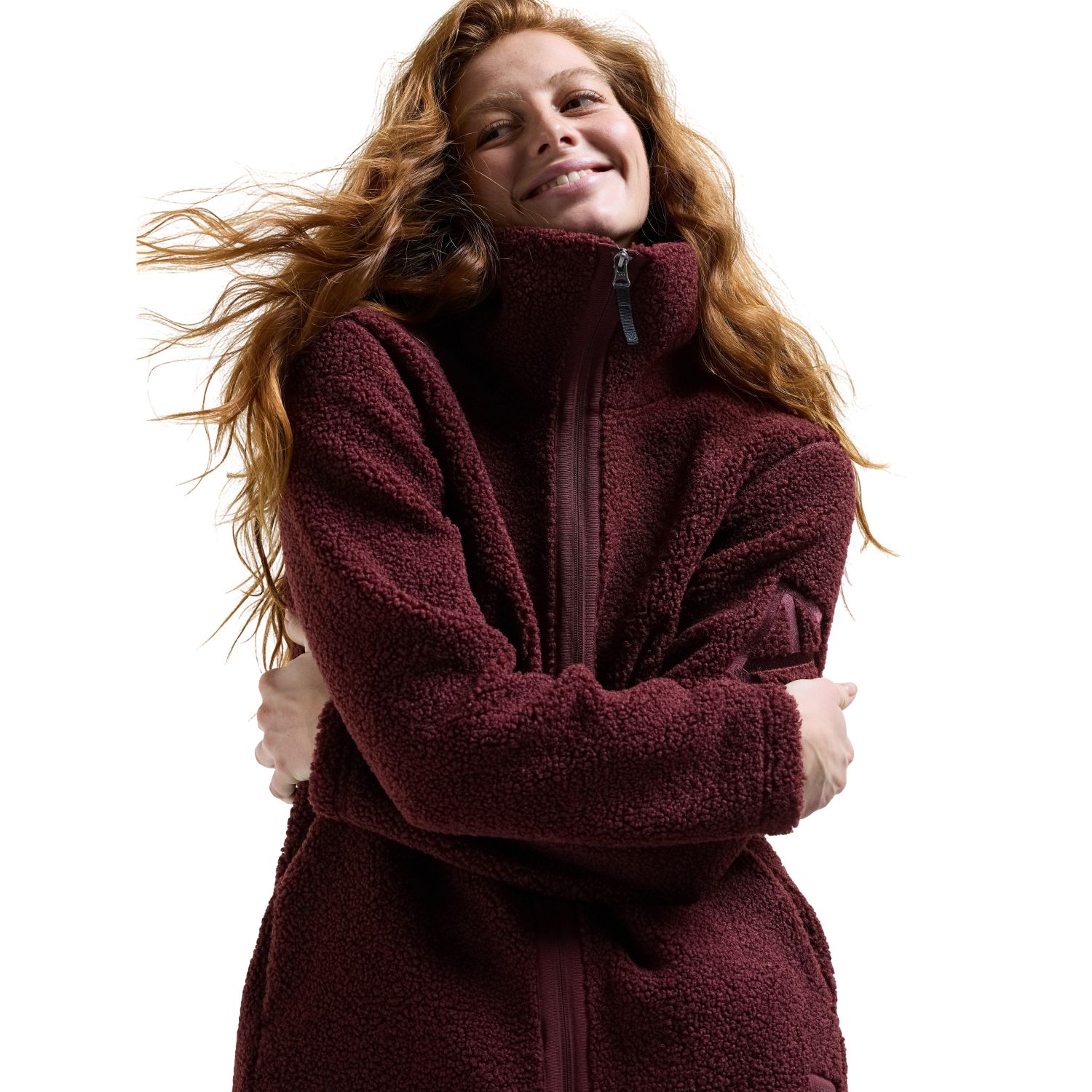 Didriksons Umi FZ 4, fleece bunda, dámska, old rust