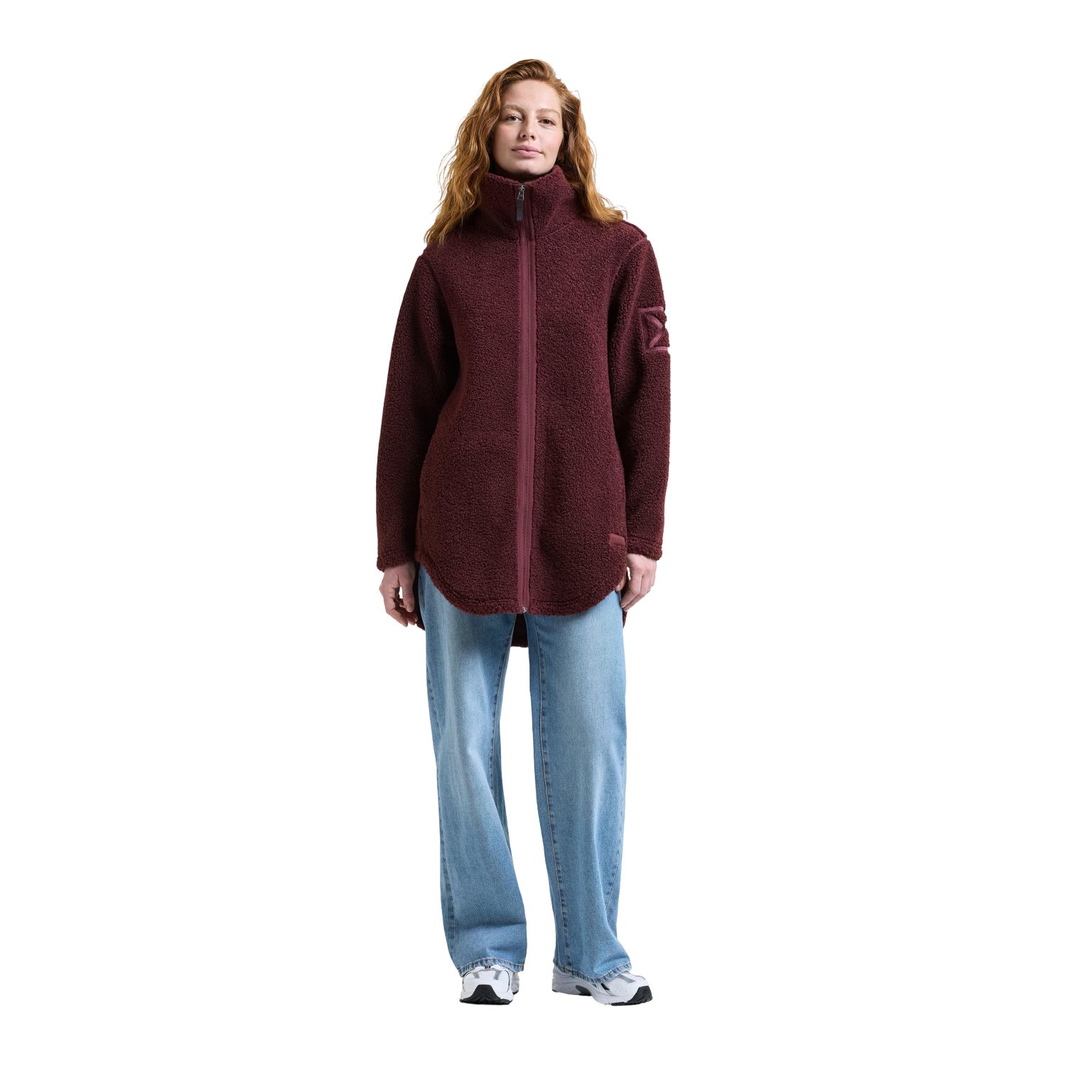 Didriksons Umi FZ 4, jaqueta de fleece, mulher, old rust