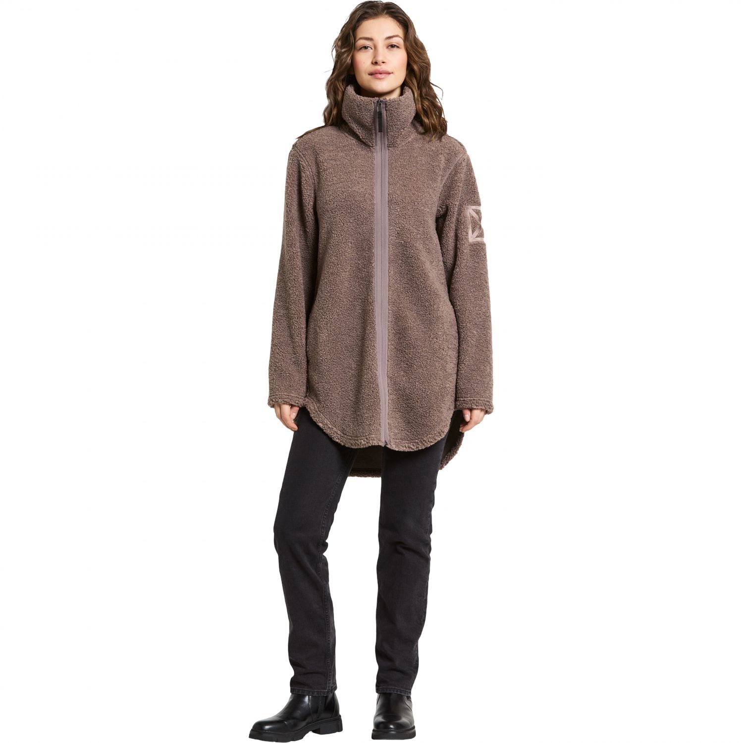 Didriksons Umi, manteau polaire, femme, brun