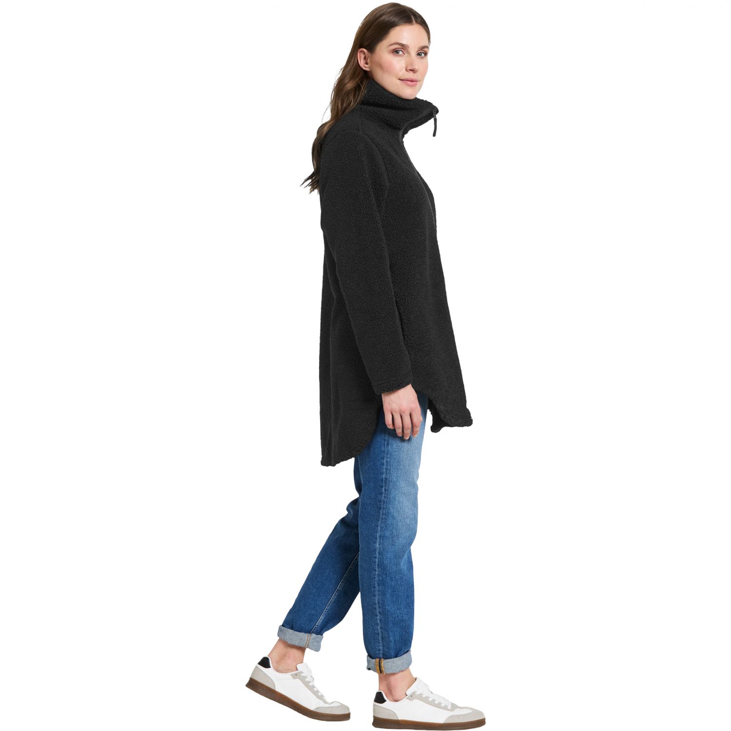 Didriksons Umi, manteau polaire, femme, noir
