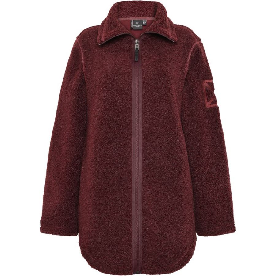 Didriksons Umi, manteau polaire, femme, rouge foncé