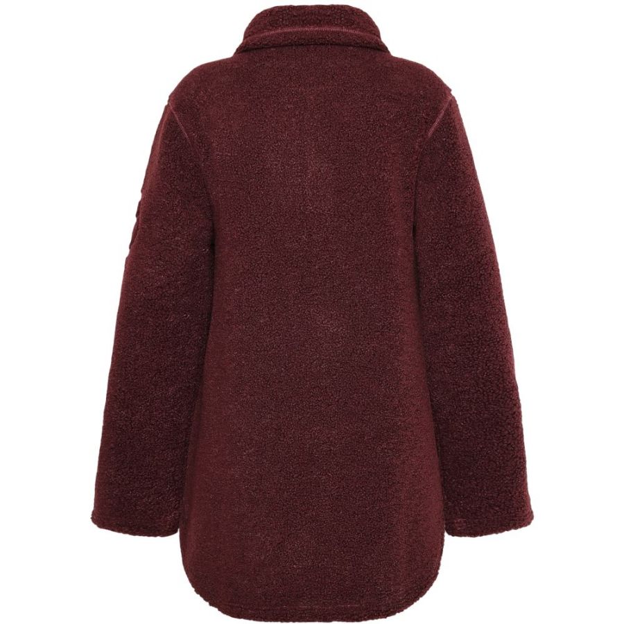 Didriksons Umi, manteau polaire, femme, rouge foncé