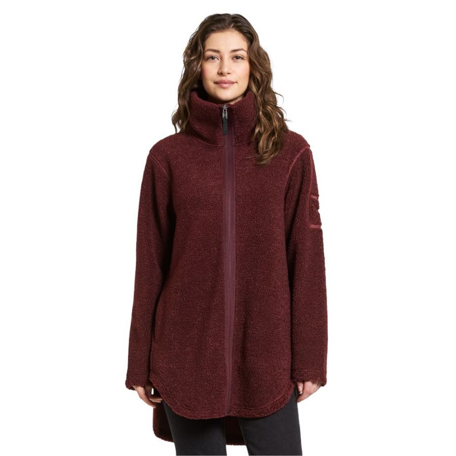 Didriksons Umi, manteau polaire, femme, rouge foncé