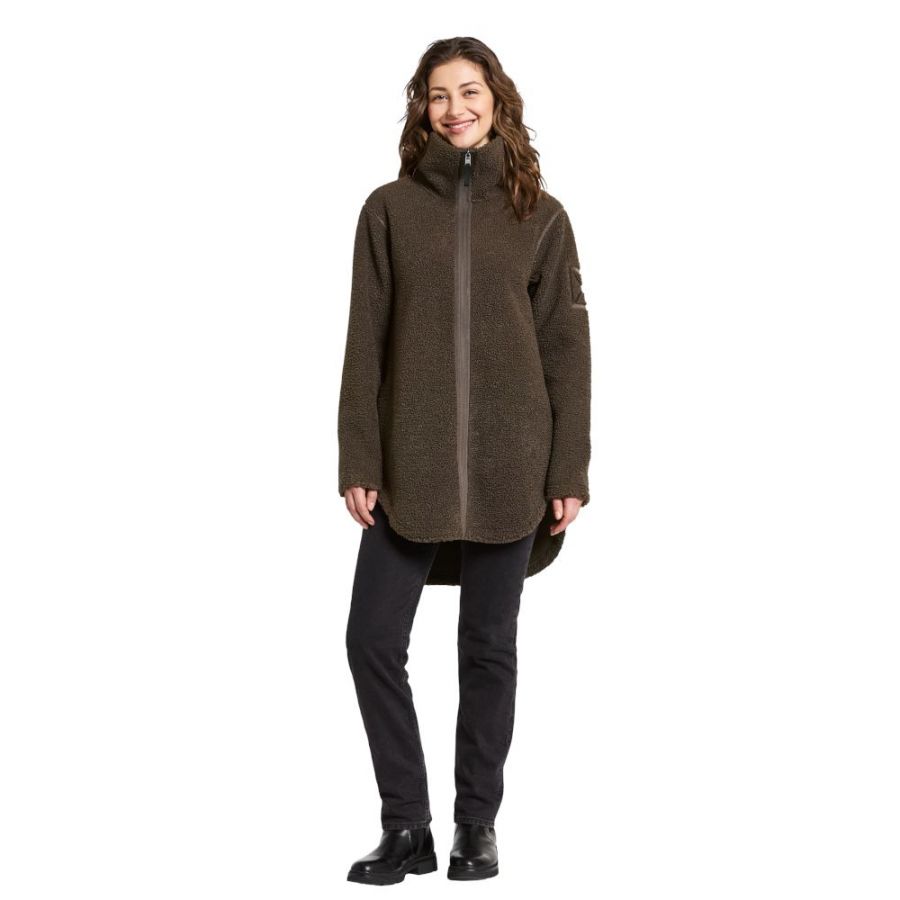 Didriksons Umi, manteau polaire, femme, rouge foncé