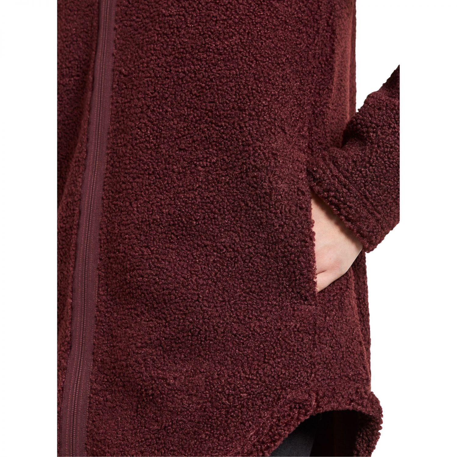 Didriksons Umi, manteau polaire, femme, rouge foncé