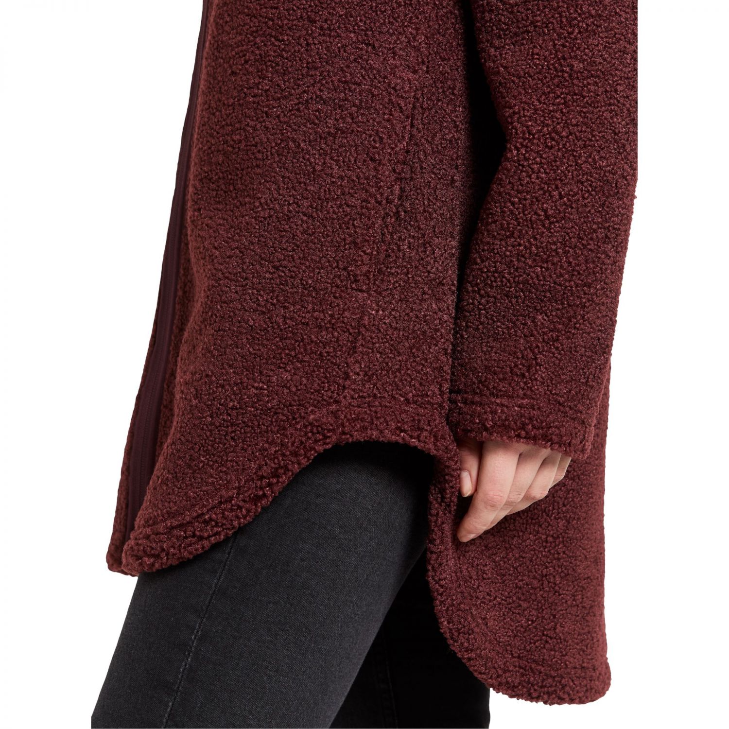 Didriksons Umi, manteau polaire, femme, rouge foncé