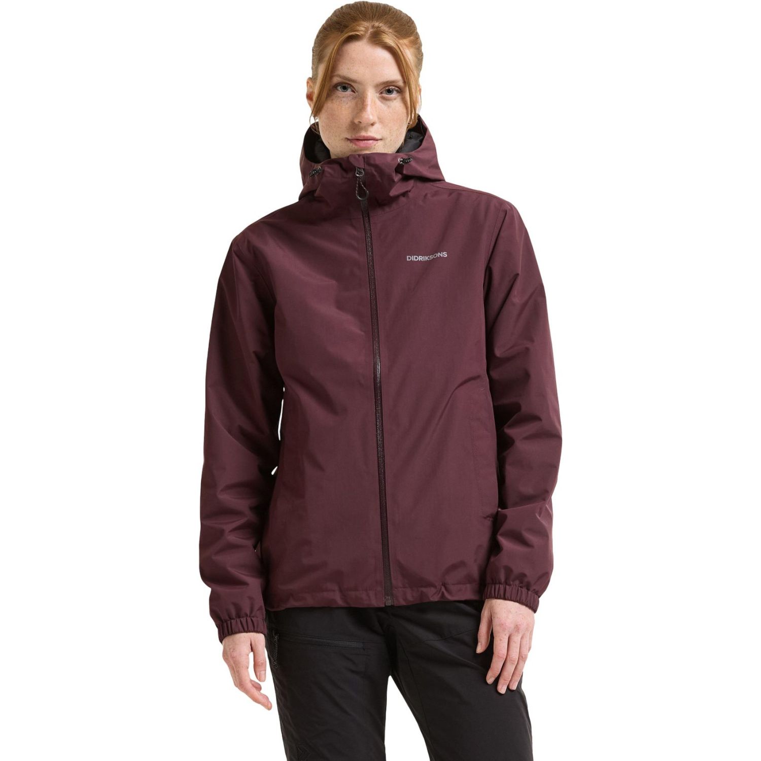Didriksons Varja 2, rain jacket, women, old rust