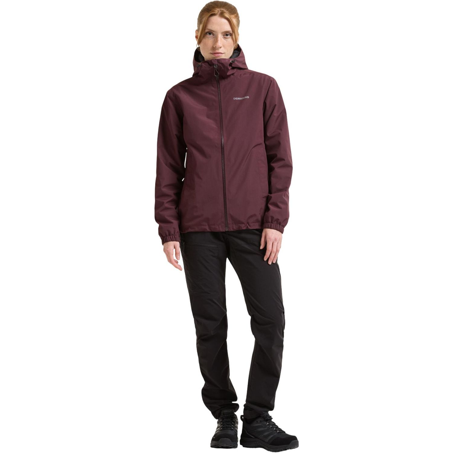 Didriksons Varja 2, rain jacket, women, old rust