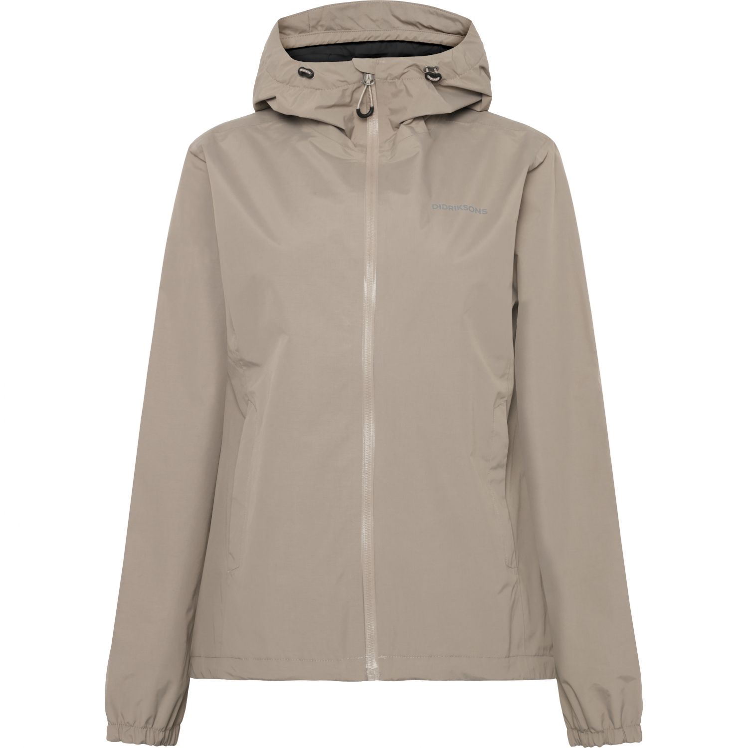 Didriksons Varja, chaqueta impermeable, mujer, ash brown
