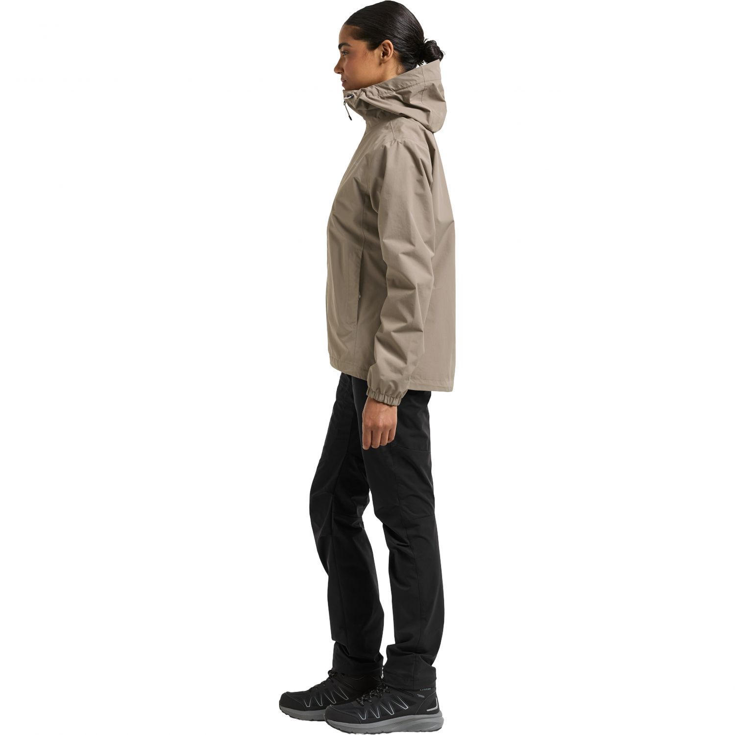 Didriksons Varja, giacca antipioggia, donna, ash brown