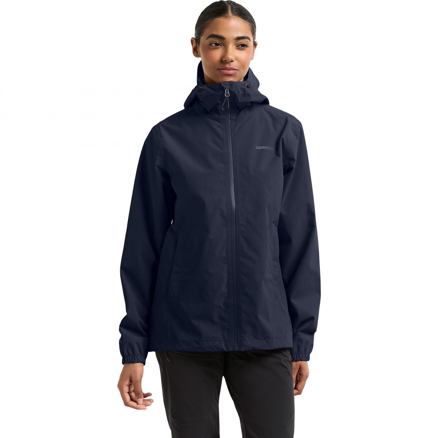 Didriksons Varja, giacca antipioggia, donna, dark night blue