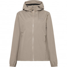 Didriksons Varja, rain jacket, women, ash brown