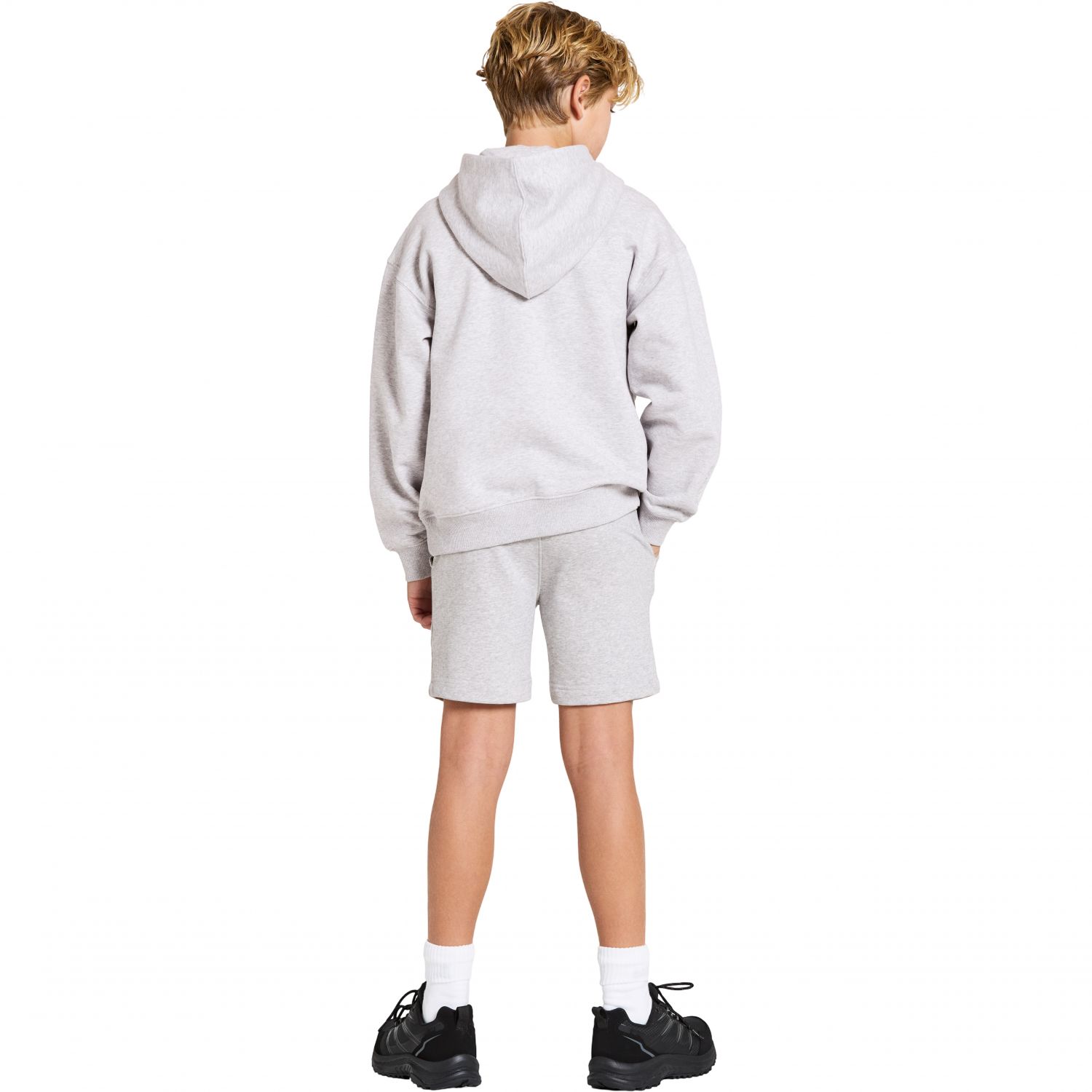Didriksons Ven, hoodie, junior, aluminum melange