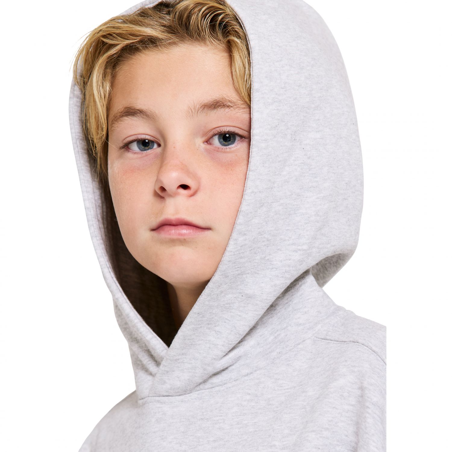 Didriksons Ven mikina s kapucňou, junior, svetlosivá