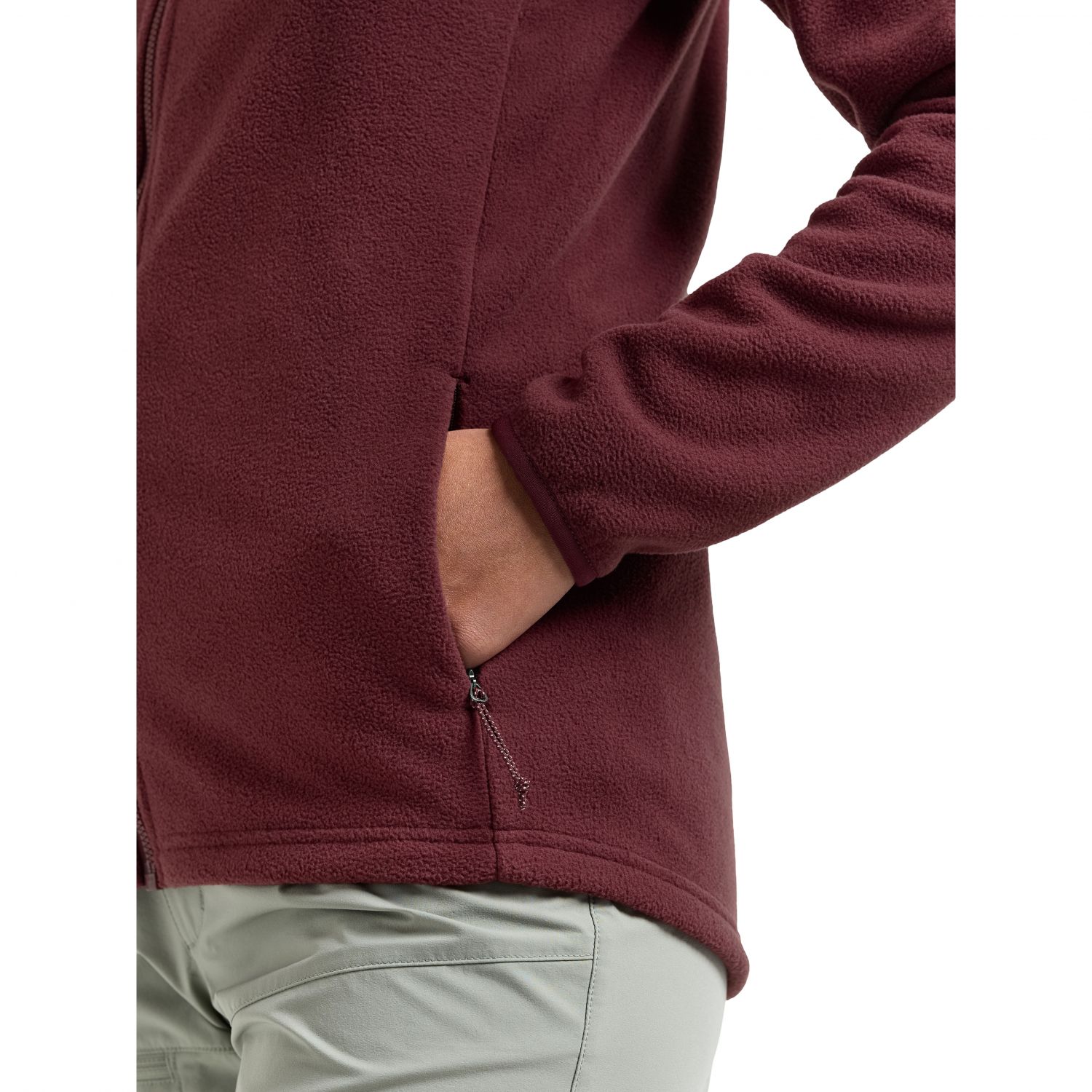 Didriksons Viona, giacca in pile, donna, anemon red