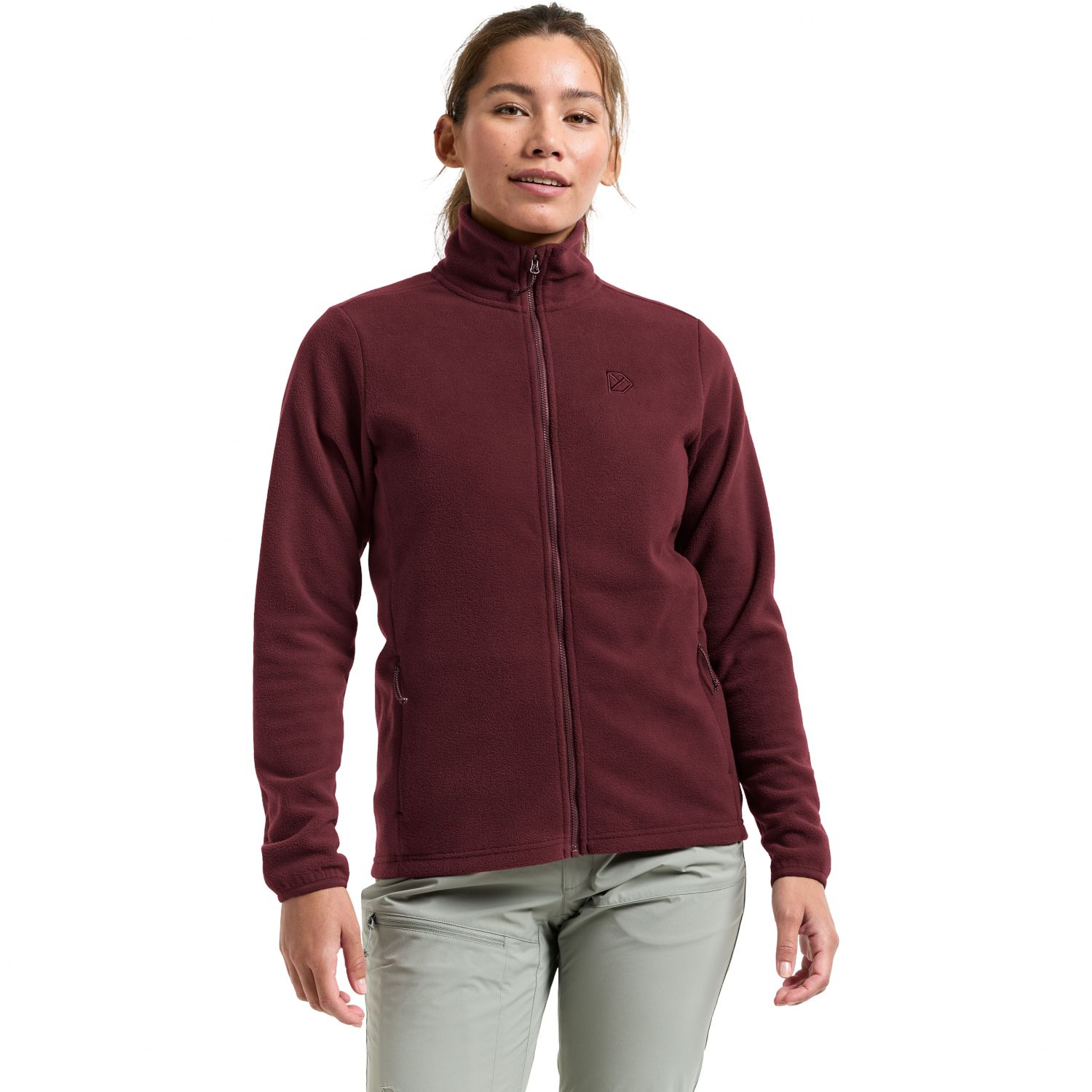 Didriksons Viona, jachetă fleece, doamnelor, roșu anemone