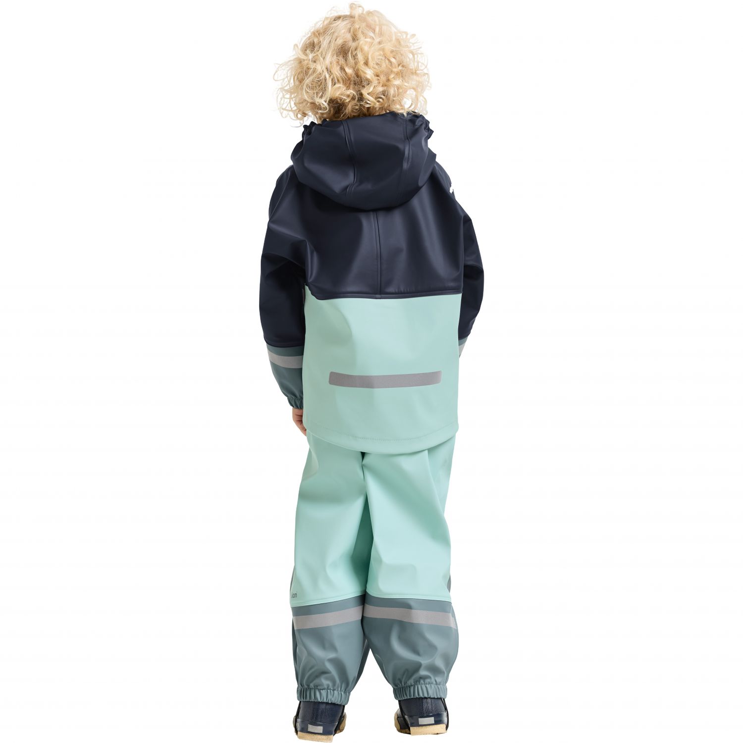 Didriksons Waterman, conjunto impermeable, junior, azul/mint