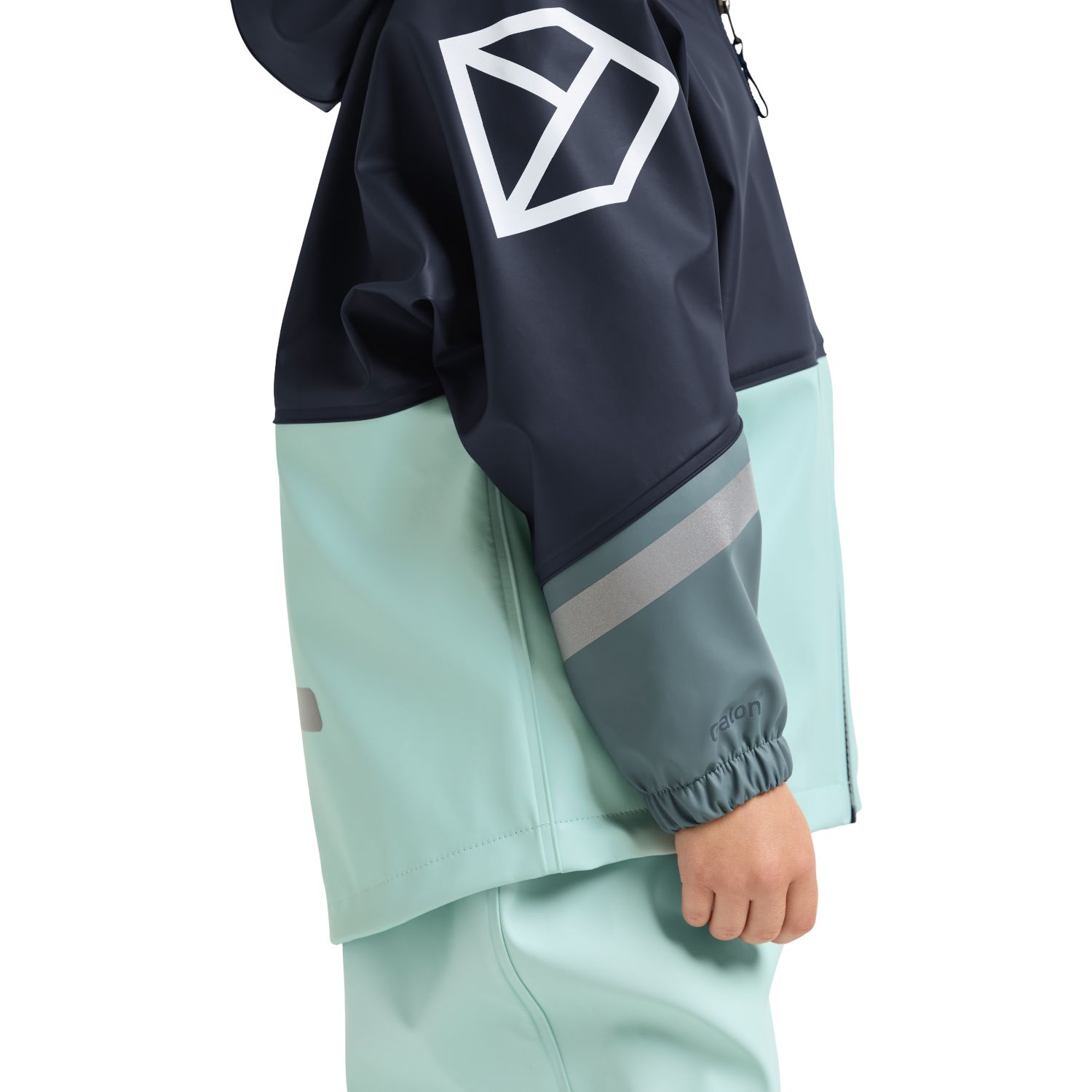 Didriksons Waterman, conjunto impermeable, junior, azul/mint