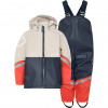 Didriksons Waterman, conjunto impermeable, junior, beige/azul oscuro