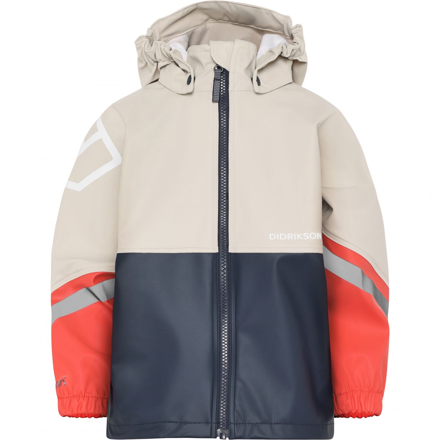 Didriksons Waterman, conjunto impermeable, junior, beige/azul oscuro