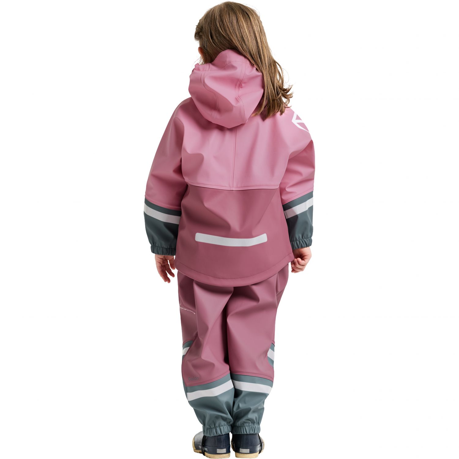 Didriksons Waterman, conjunto impermeable, junior, rosa