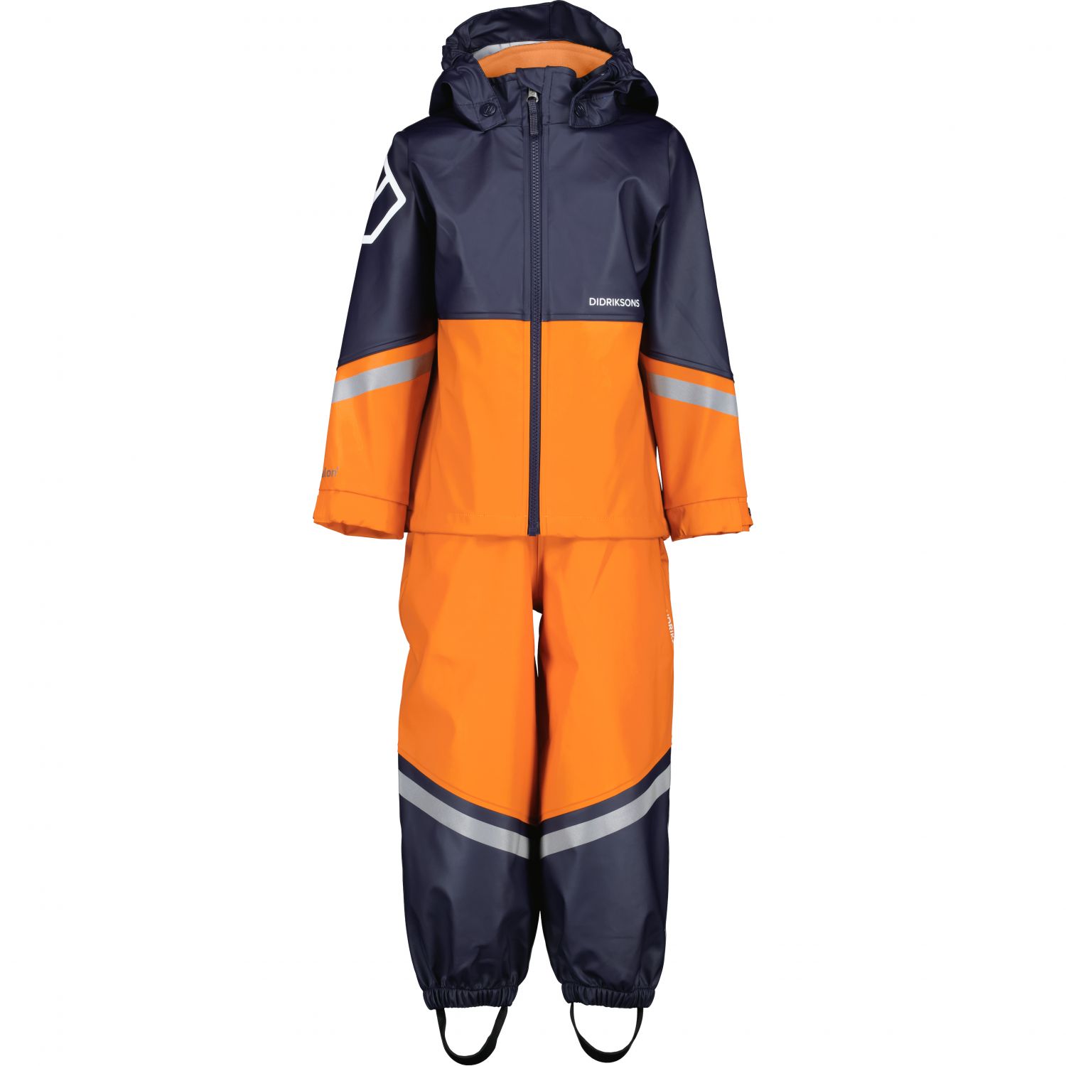 Didriksons Waterman, rain set, junior, orange jam