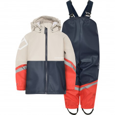 Didriksons Waterman, regenpak, junior, beige/donkerblauw