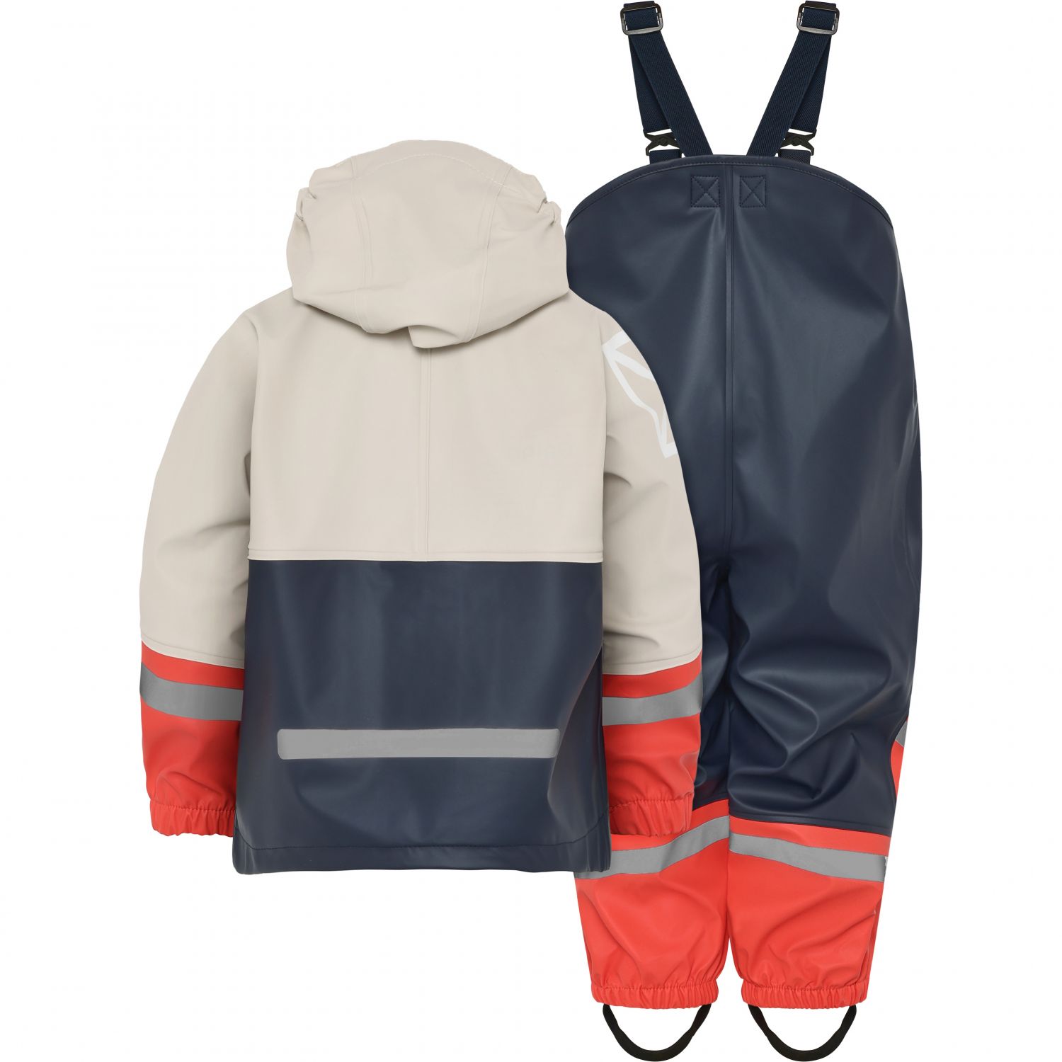 Didriksons Waterman, regenpak, junior, beige/donkerblauw