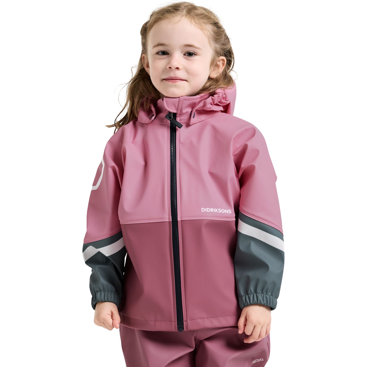 Didriksons Waterman, regenpak, junior, roze